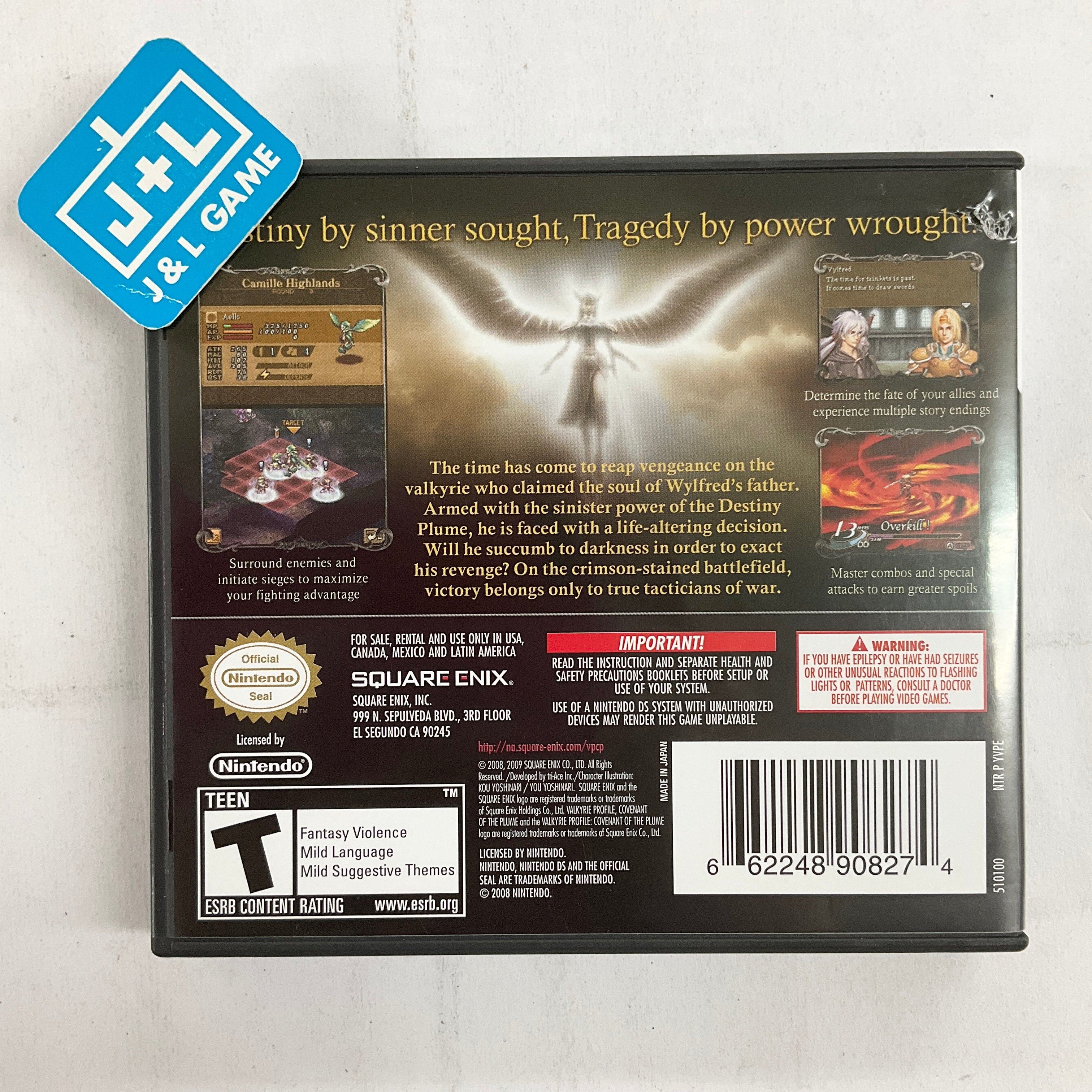 Valkyrie Profile: Covenant of the Plume - (NDS) Nintendo DS [Pre-Owned] Video Games Square Enix   