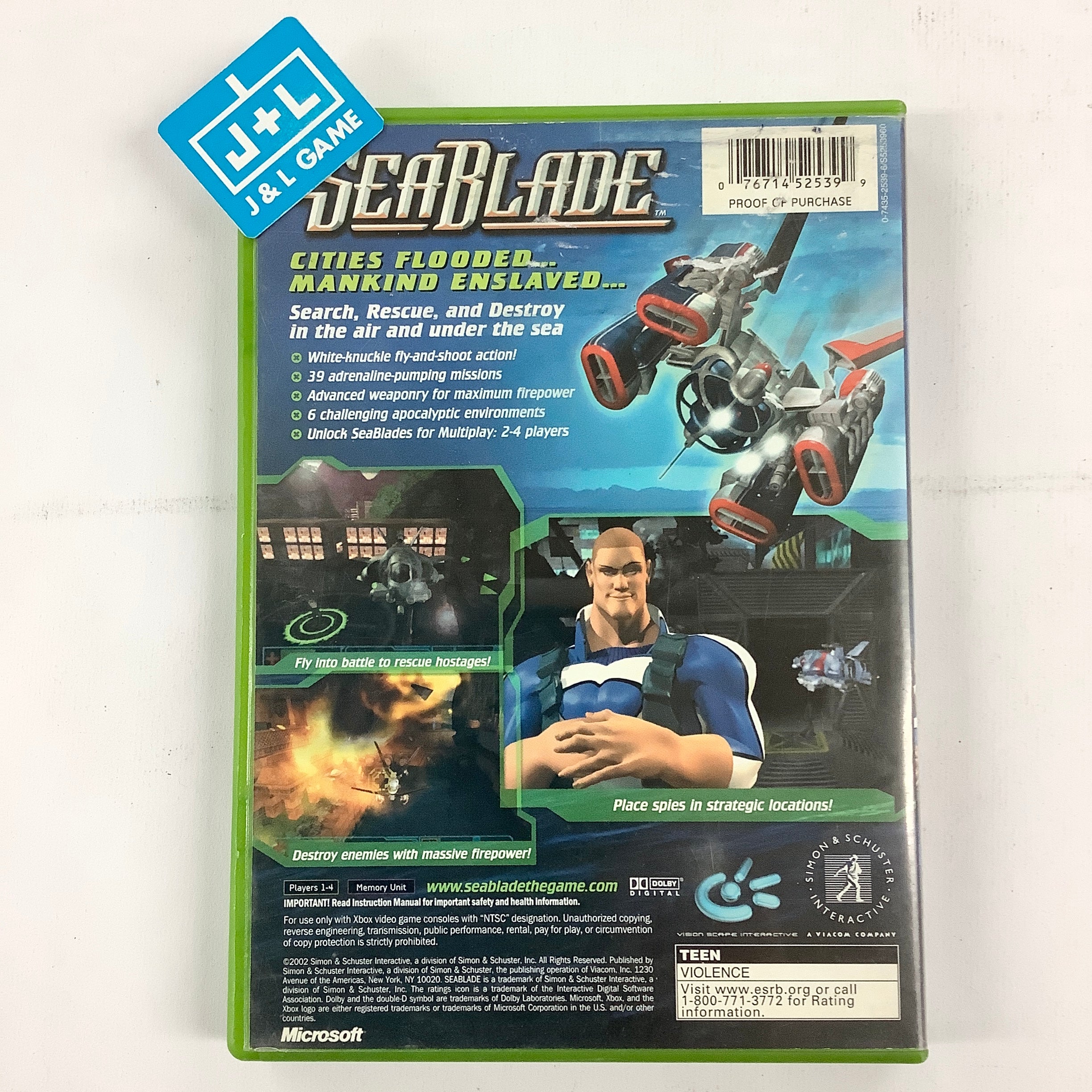SeaBlade - (XB) Xbox [Pre-Owned] Video Games Simon & Schuster   