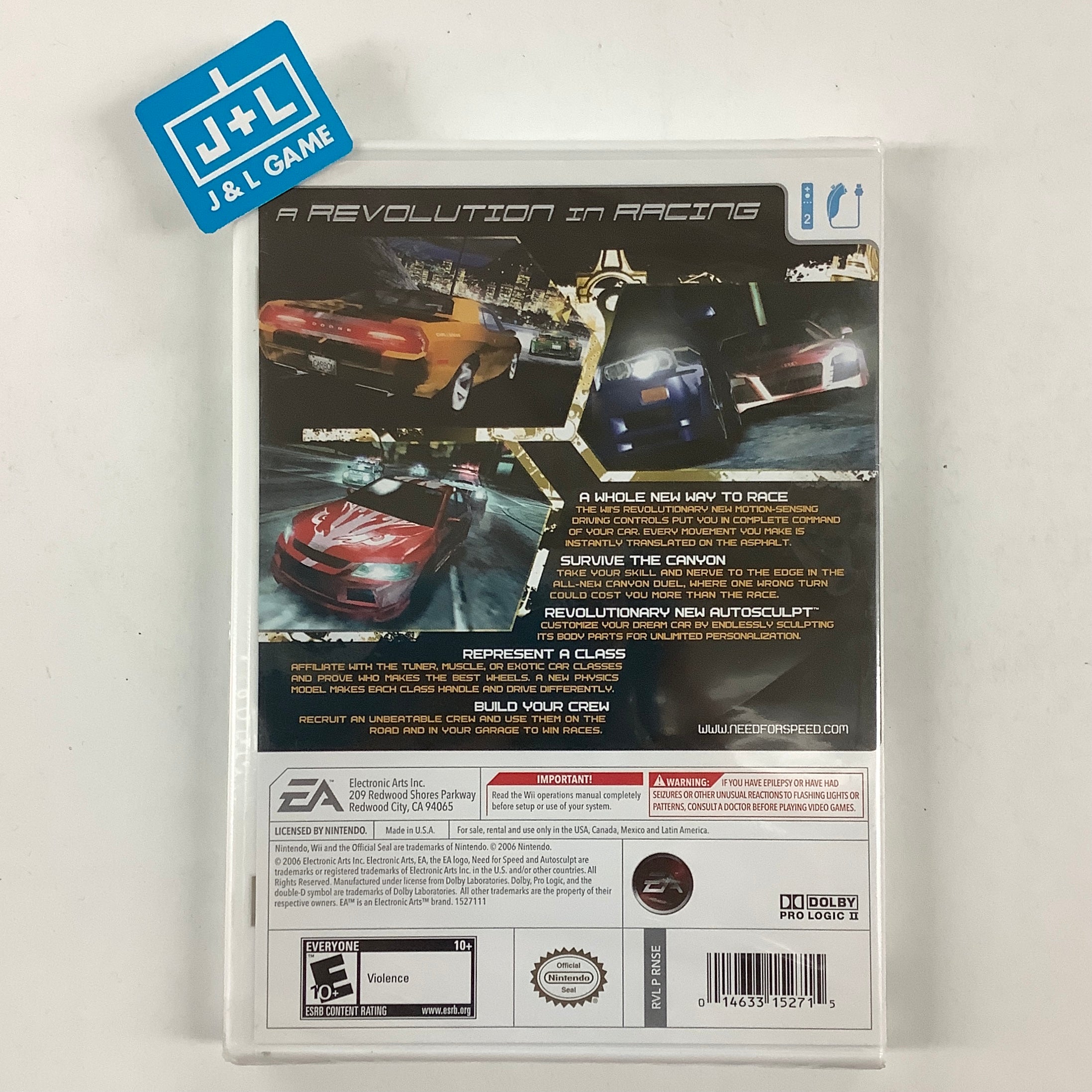 Need for Speed Carbon - Nintendo Wii Video Games EA Games   