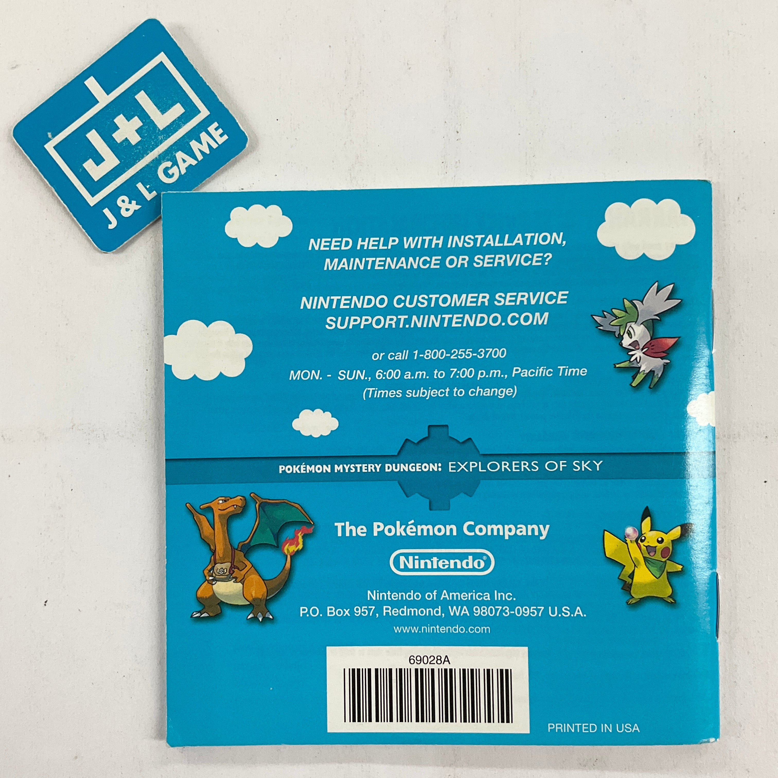 Pokemon Mystery Dungeon: Explorers of Sky - (NDS) Nintendo