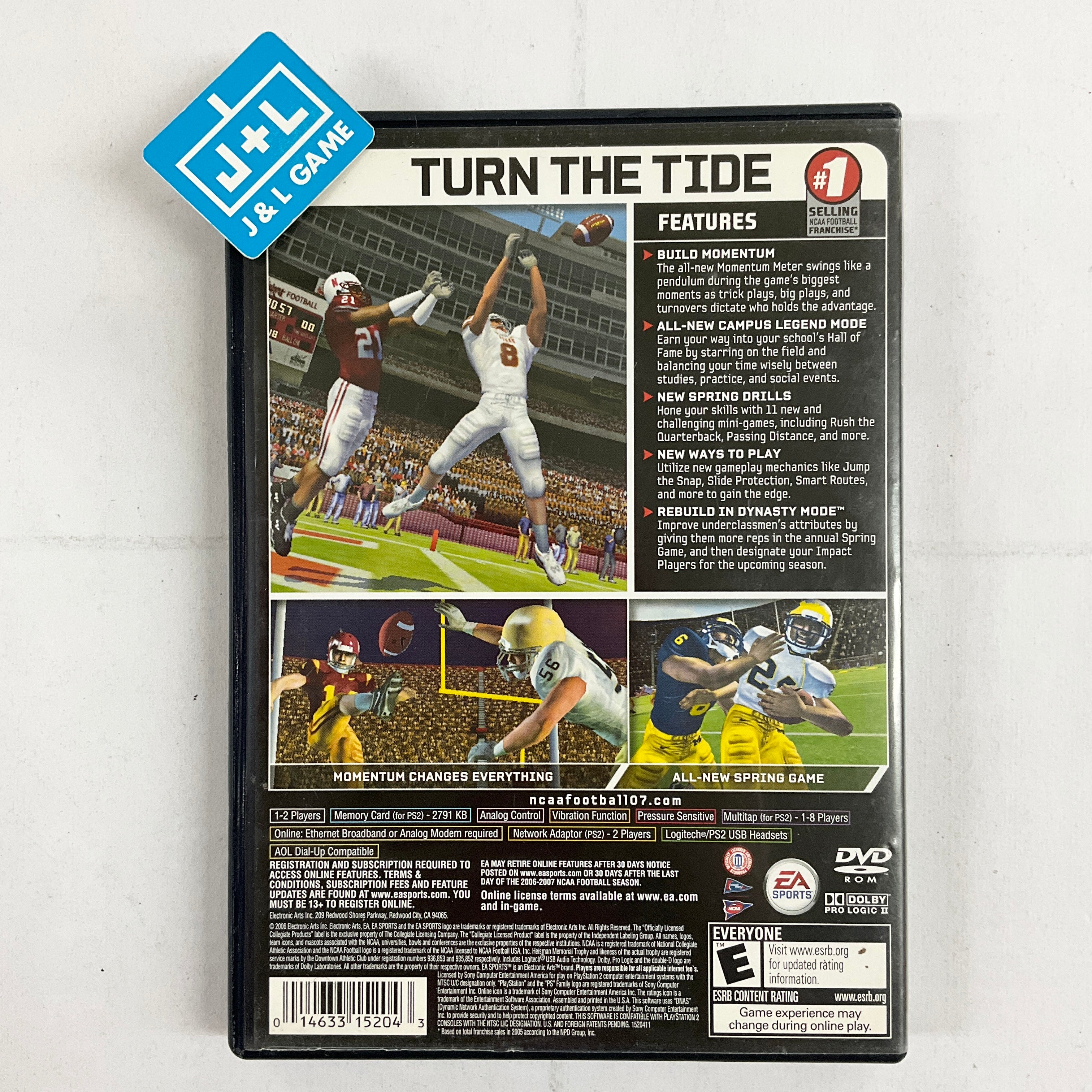 NCAA Football 07 - (PS2) PlayStation 2 [Pre-Owned] Video Games EA Sports   