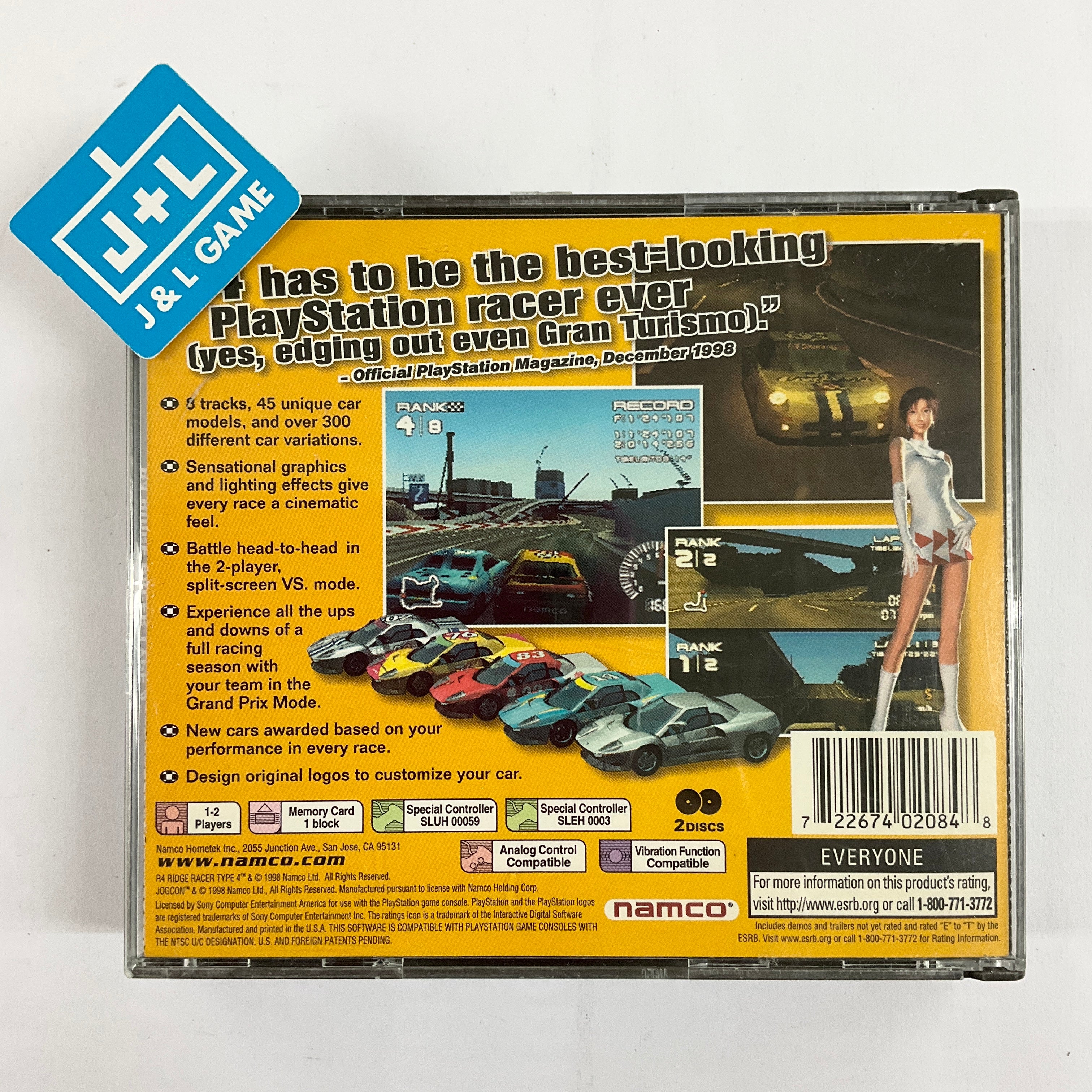 R4: Ridge Racer Type 4 - (PS1) PlayStation 1 [Pre-Owned] Video Games Namco   