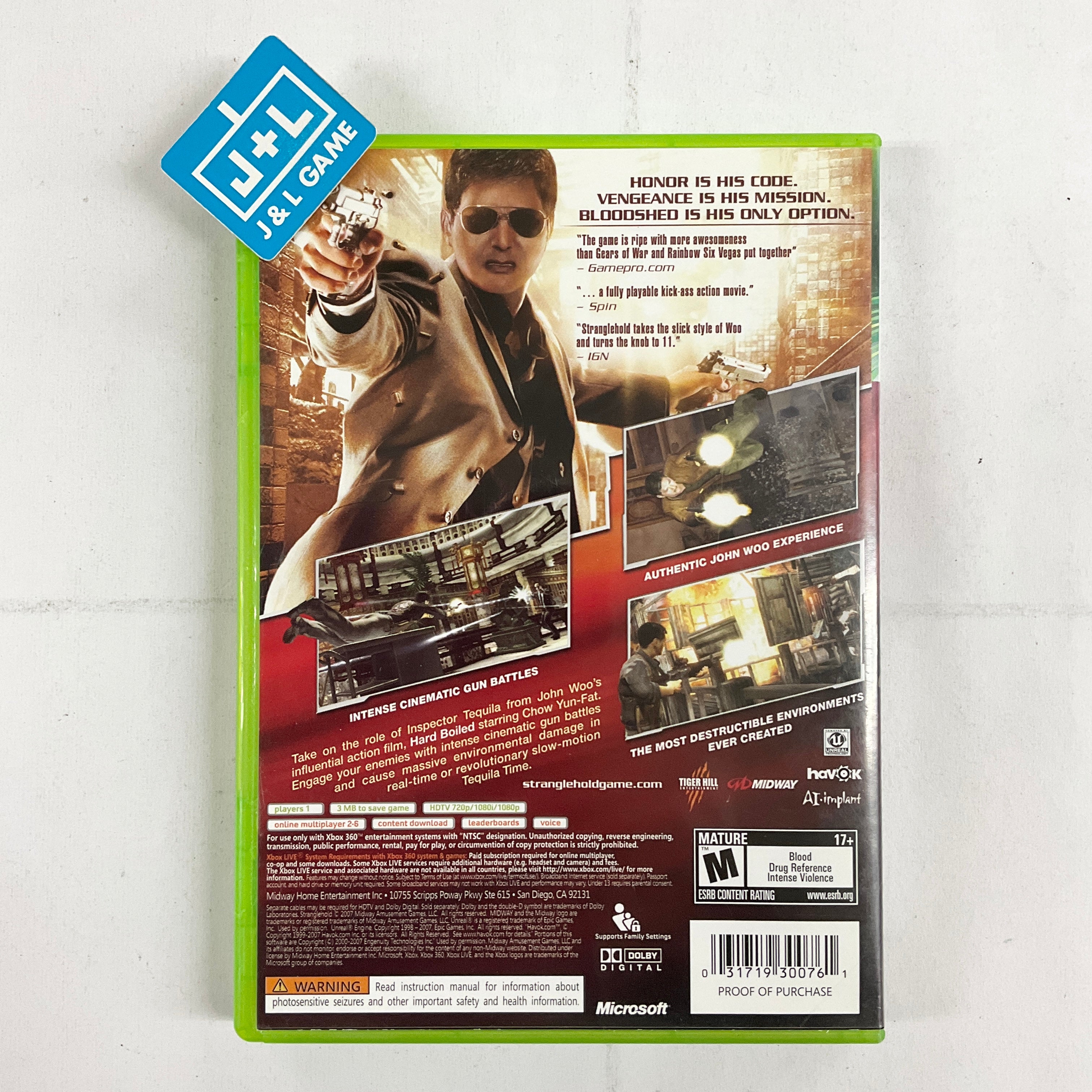 Stranglehold - Xbox 360 [Pre-Owned] Video Games Midway   