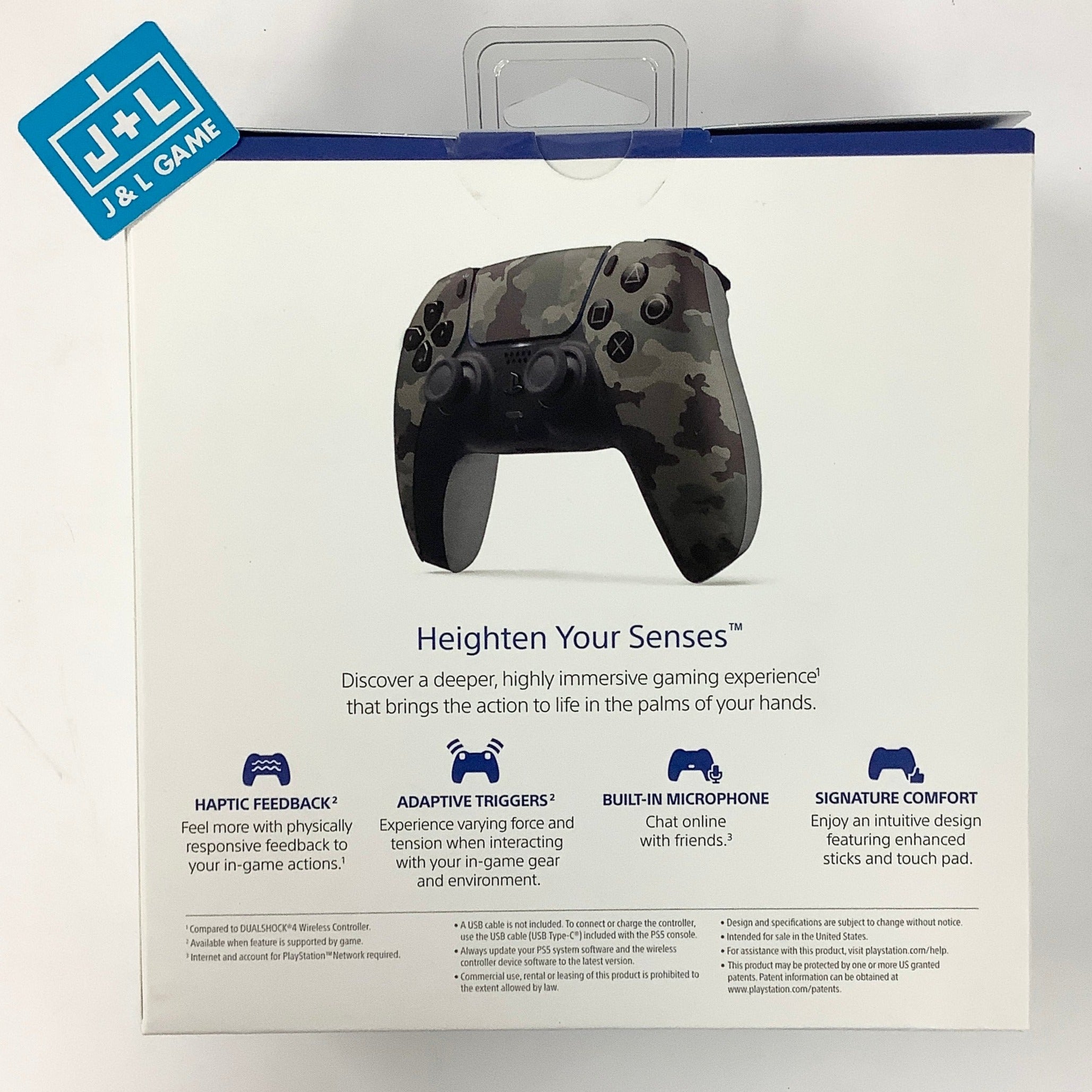 SONY PlayStation 5 DualSense Wireless Controller (Gray Camouflage) - (PS5) PlayStation 5 Accessories PlayStation   