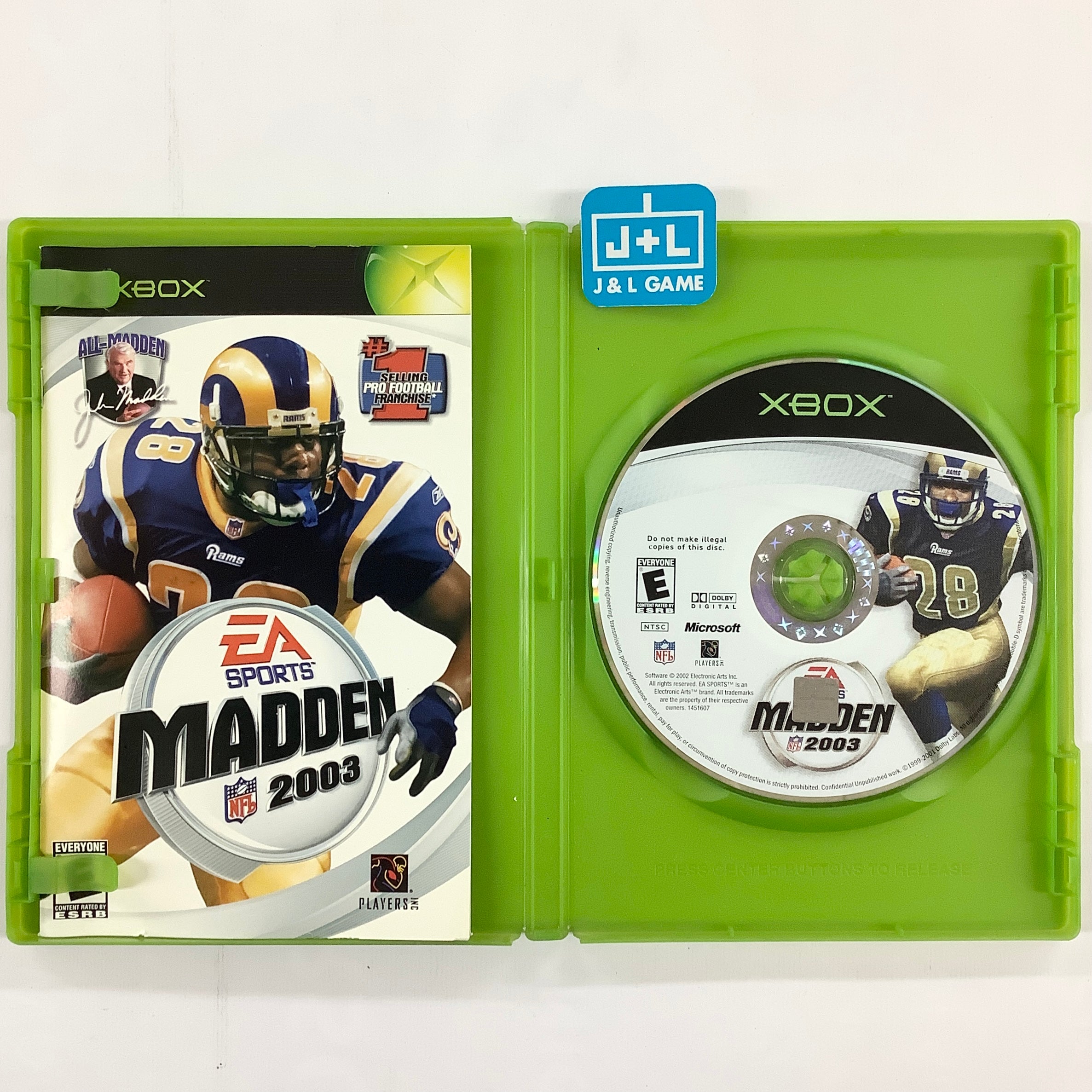 Madden NFL 2003 - (XB) Xbox [Pre-Owned] Video Games EA Sports   