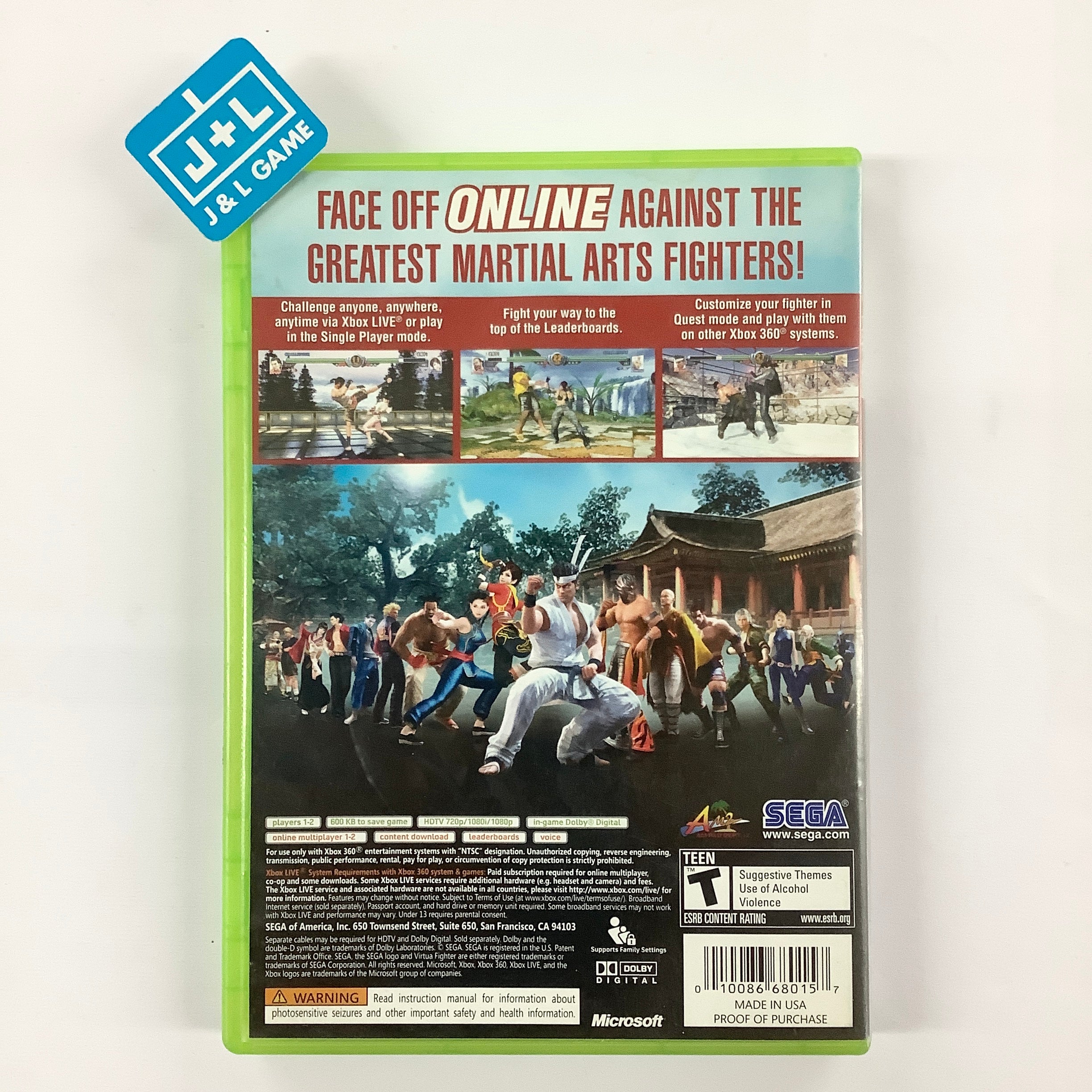 Virtua Fighter 5 Online - Xbox 360 [Pre-Owned] Video Games Sega   