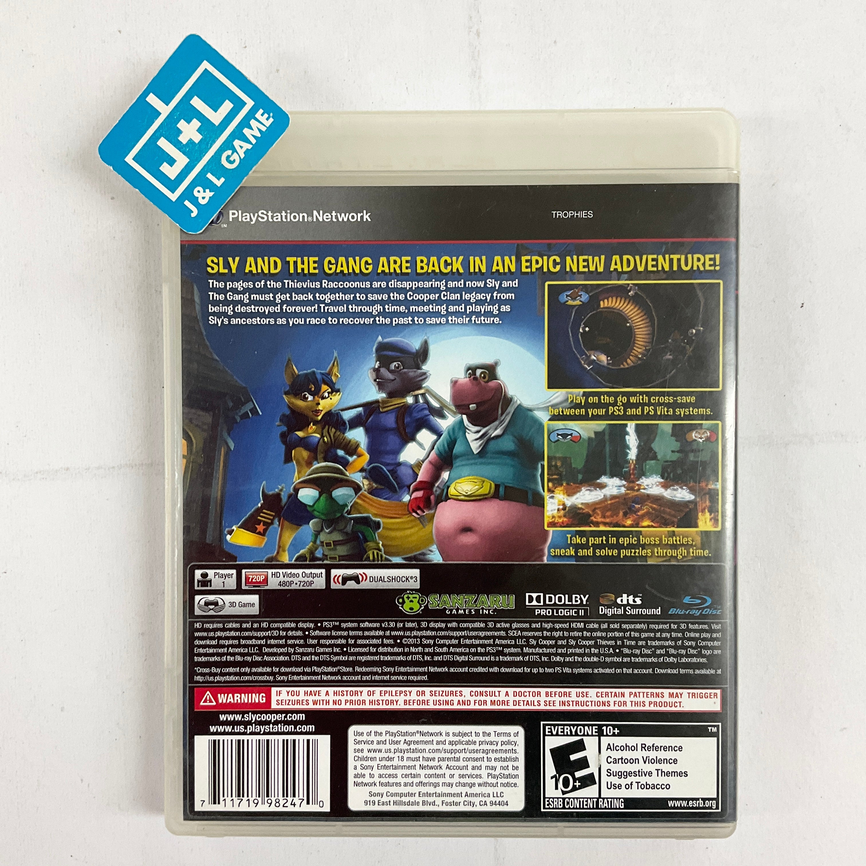 Sly Cooper: Thieves in Time - (PS3) Playstation 3 [Pre-Owned] Video Games SCEA   