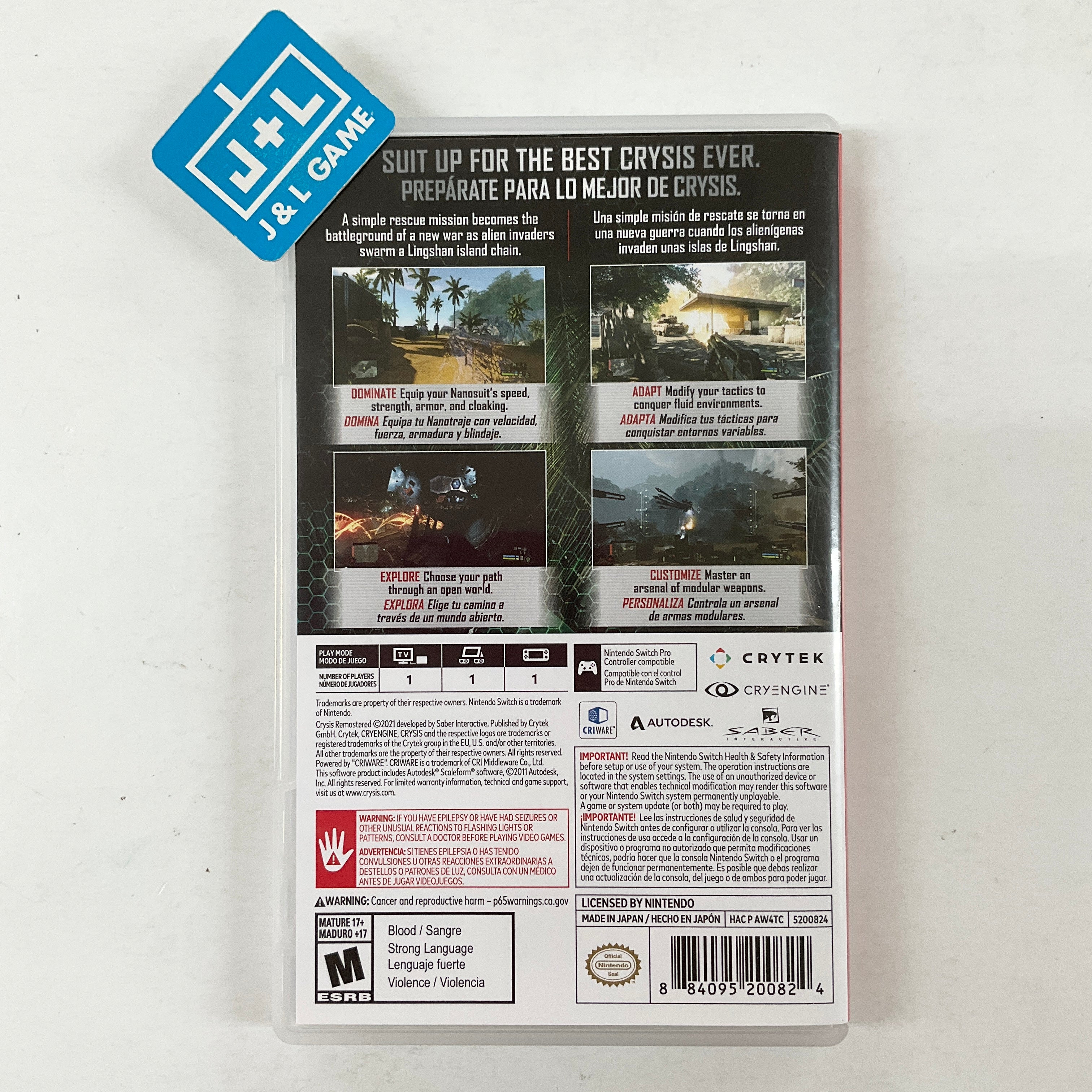 Crysis Remastered - (NSW) Nintendo Switch [Pre-Owned] Video Games Crytek   