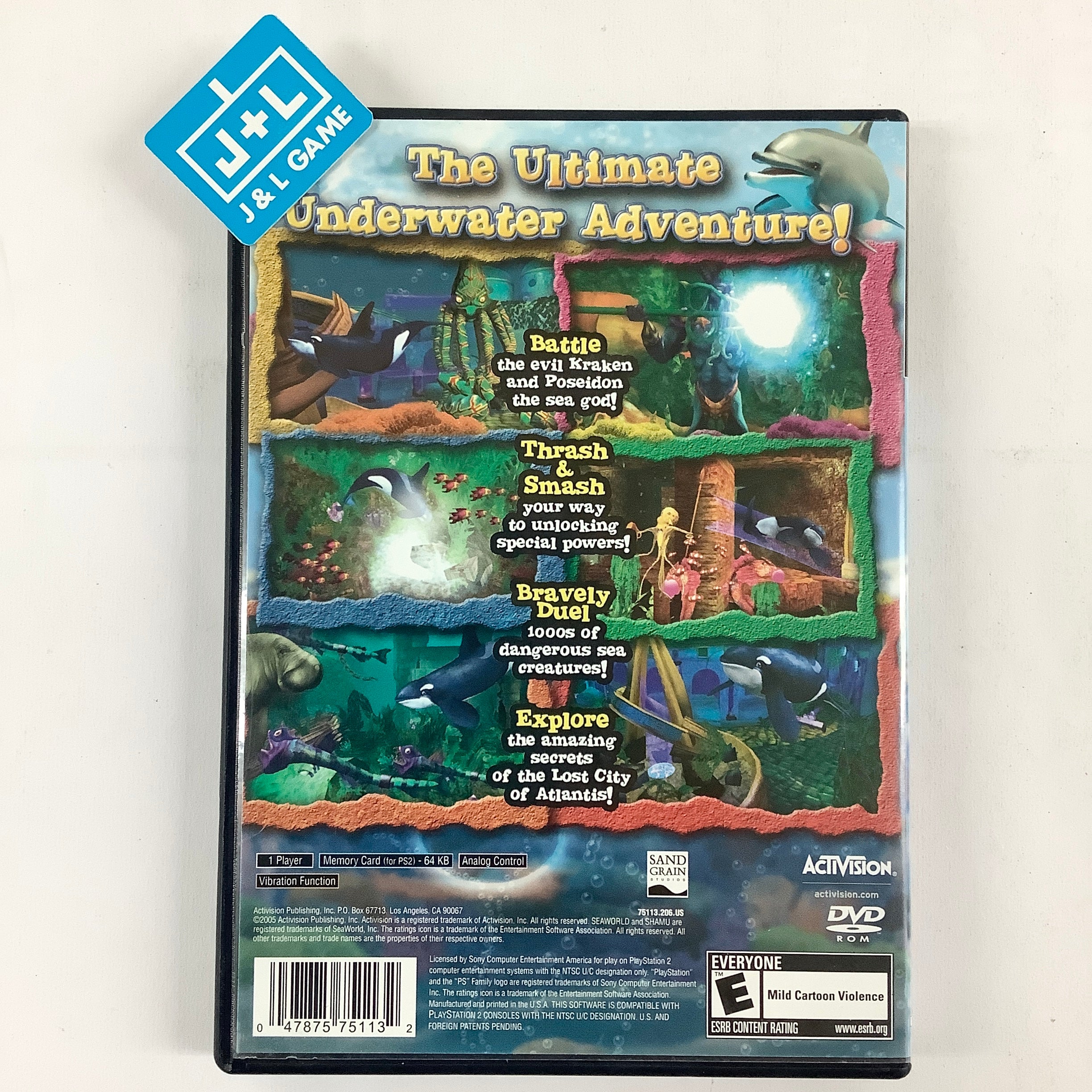 Sea World: Shamu's Deep Sea Adventures - (PS2) PlayStation 2 [Pre-Owned] Video Games Activision   