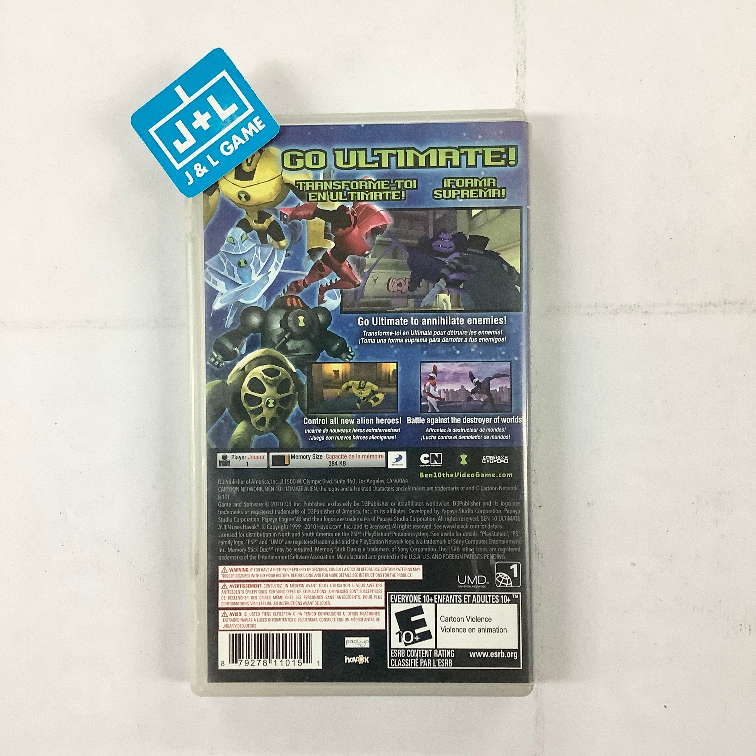 Ben 10 Ultimate Alien Cosmic Destruction - Sony PSP [Pre-Owned] Video Games D3 Publisher   