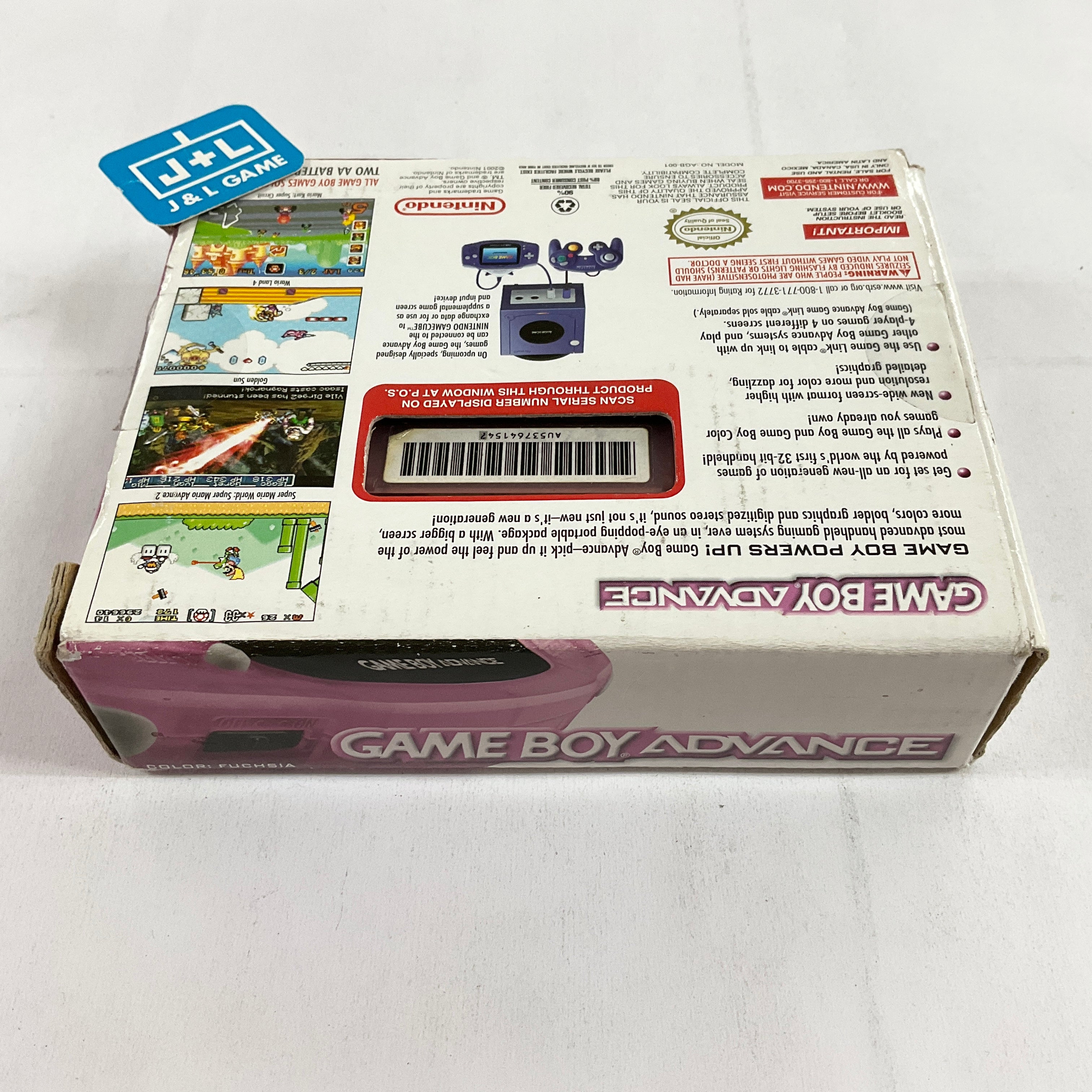 Nintendo Game Boy Advance (Clear Pink) - (GBA) Game Boy Advance [Pre-Owned] Consoles Nintendo   