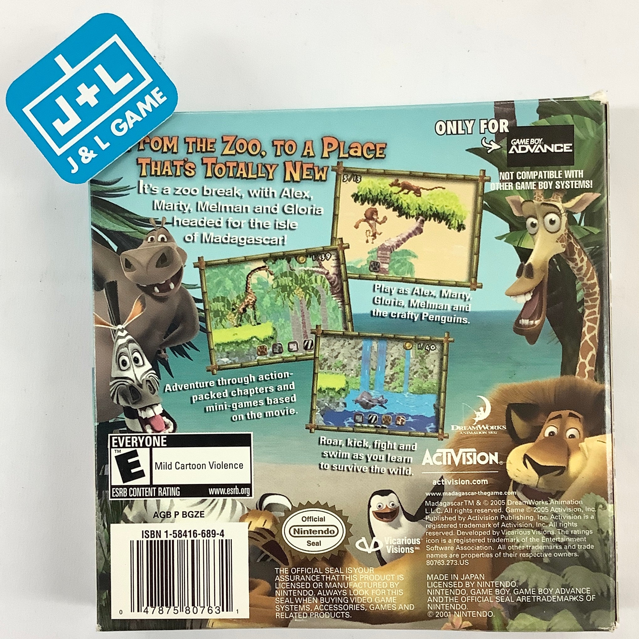 Madagascar - (GBA) Game Boy Advance [Pre-Owned] Video Games Activision   