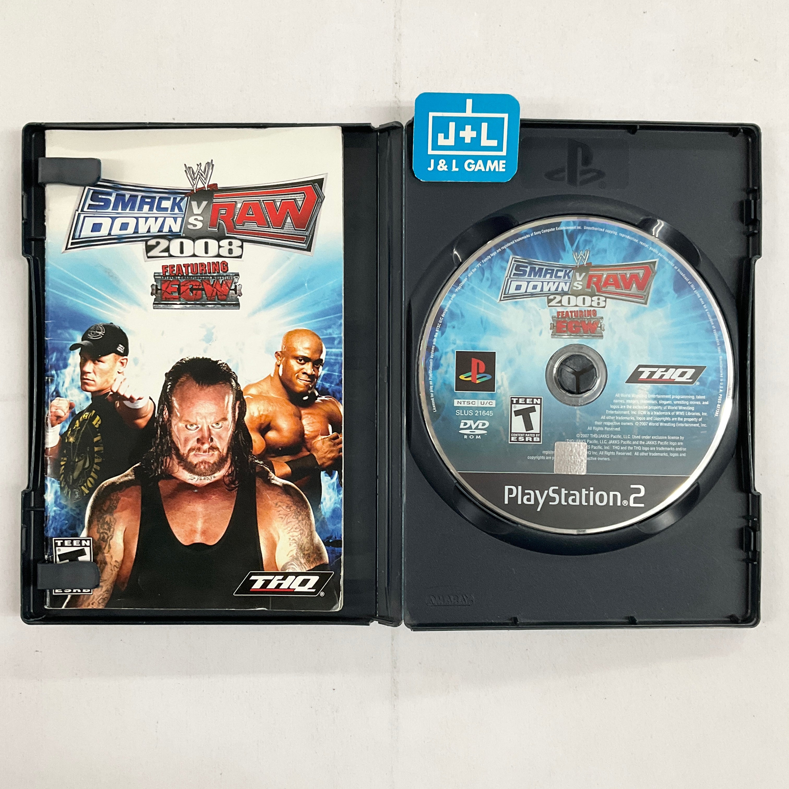 WWE SmackDown vs. Raw 2008 - (PS2) PlayStation 2 [Pre-Owned] Video Games THQ   
