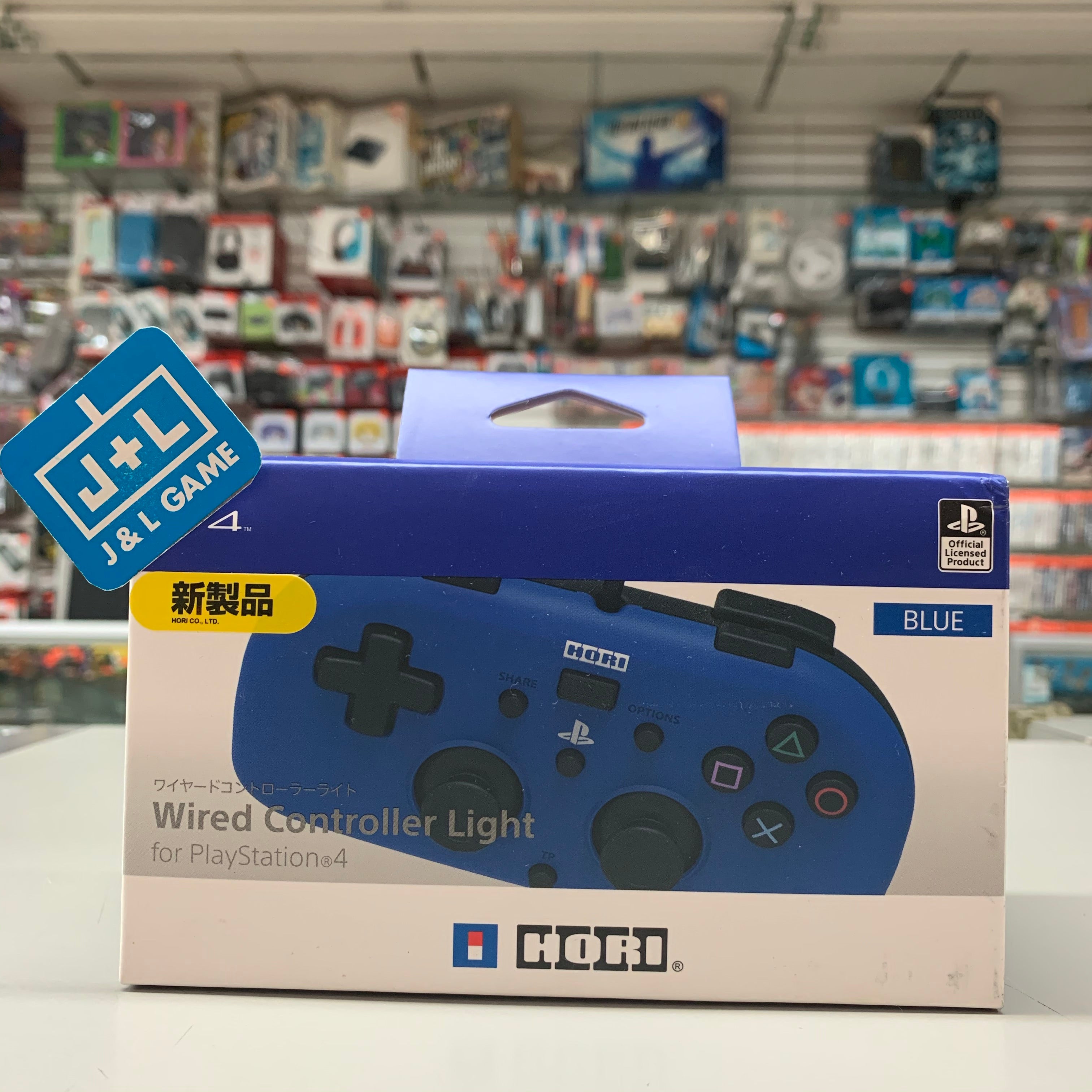 Hori SONY Licensed Wired Controller Light Small (Blue) - (PS4) PlayStation 4 Accessories HORI   