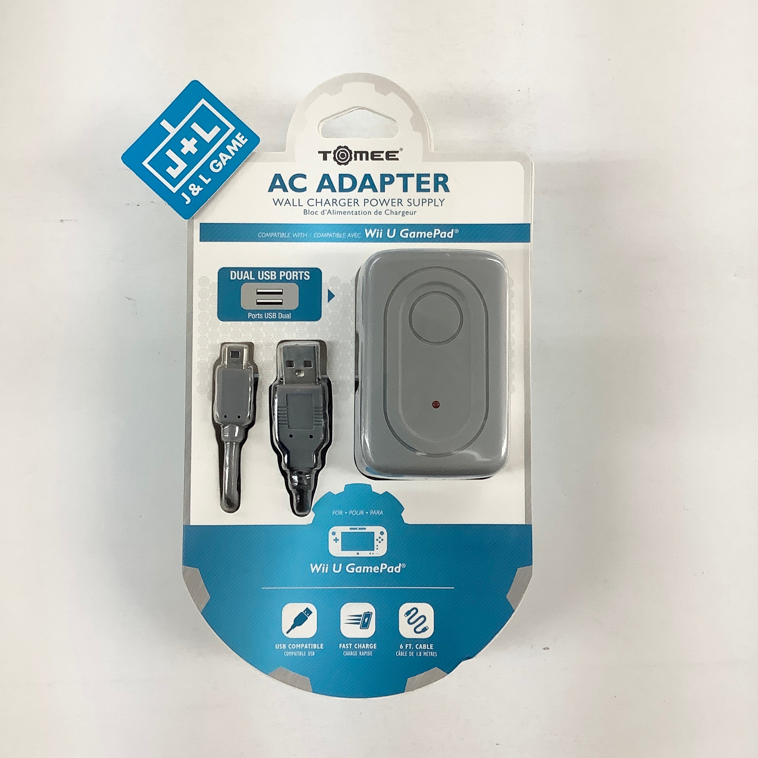 Tomee AC Adapter for Wii U GamePad - Nintendo Wii U Accessories Tomee   