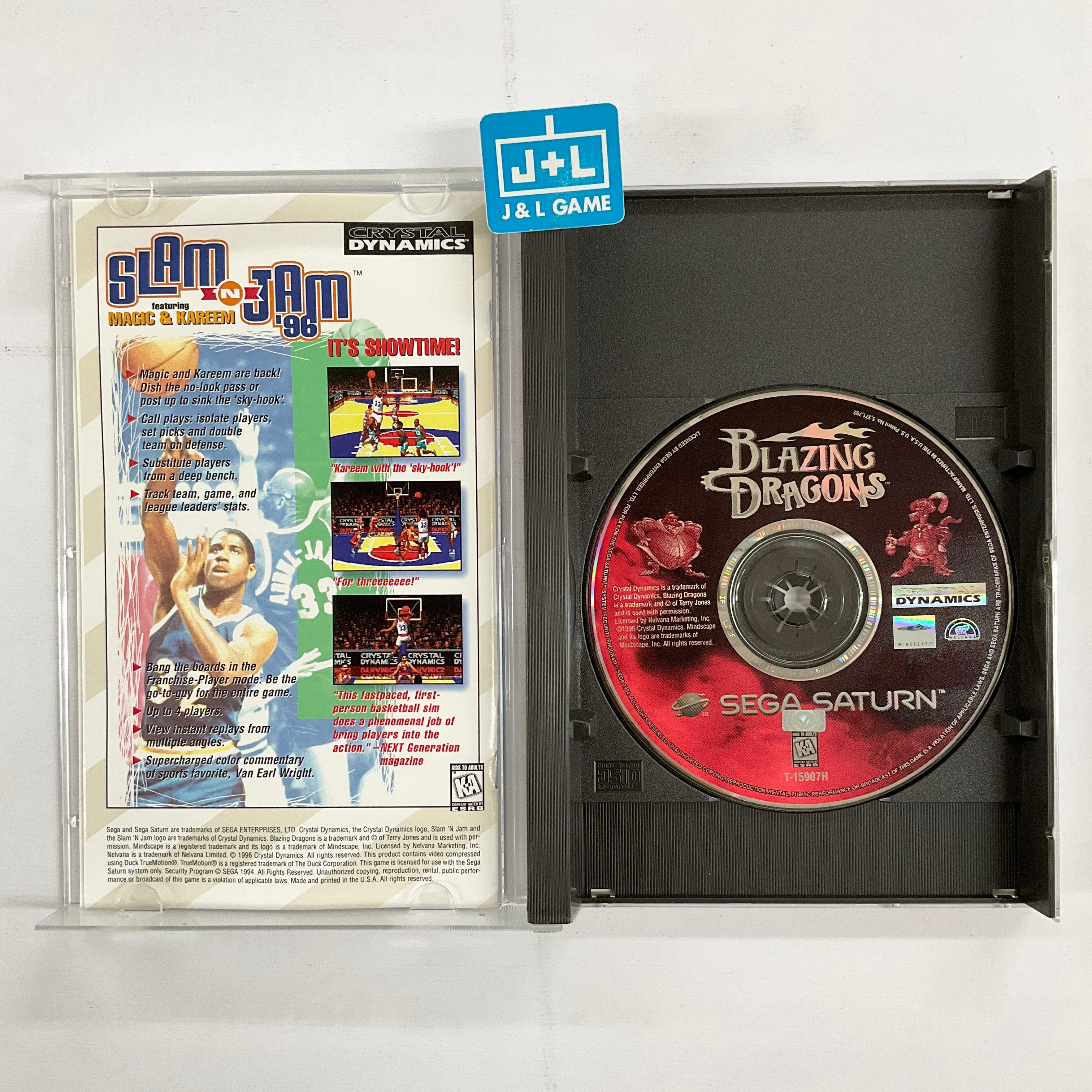 龍玄とし　マスカレイド・展　DVD Blazing Dragons - (SS) SEGA Saturn [Pre-Owned] | J&L Game
