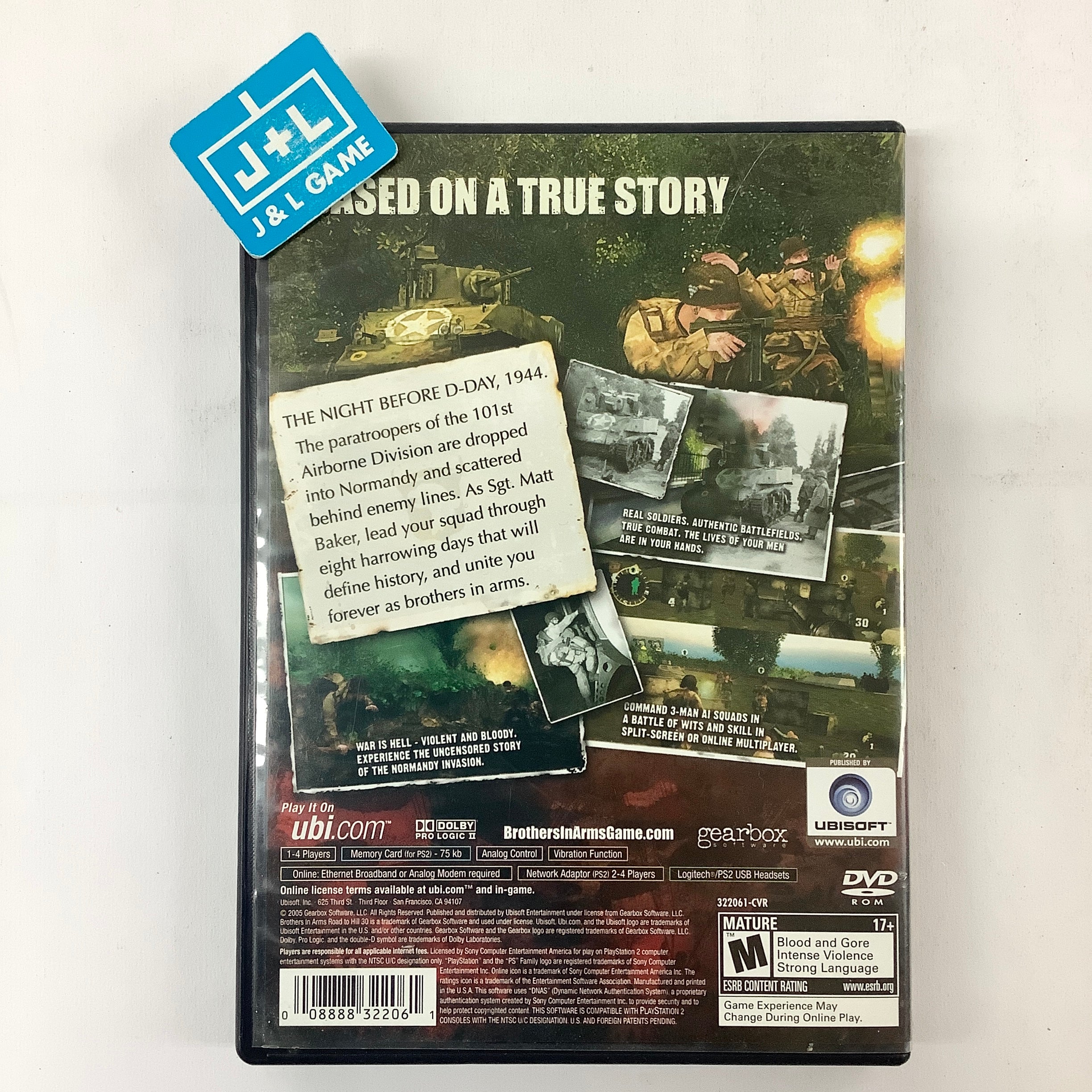 Brothers in Arms: Road to Hill 30 - (PS2) PlayStation 2 [Pre-Owned] Video Games Ubisoft   