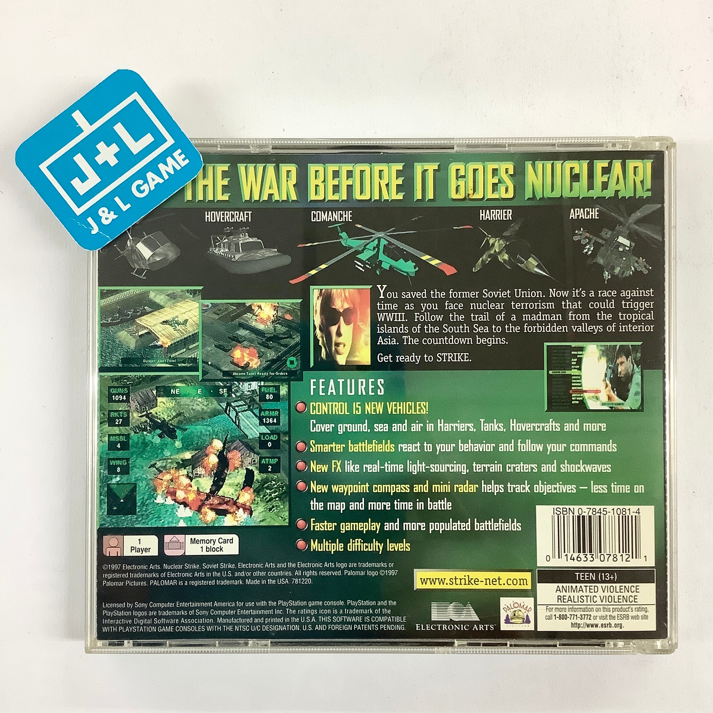 Nuclear Strike - (PS1) PlayStation 1 [Pre-Owned] Video Games Electronic Arts   