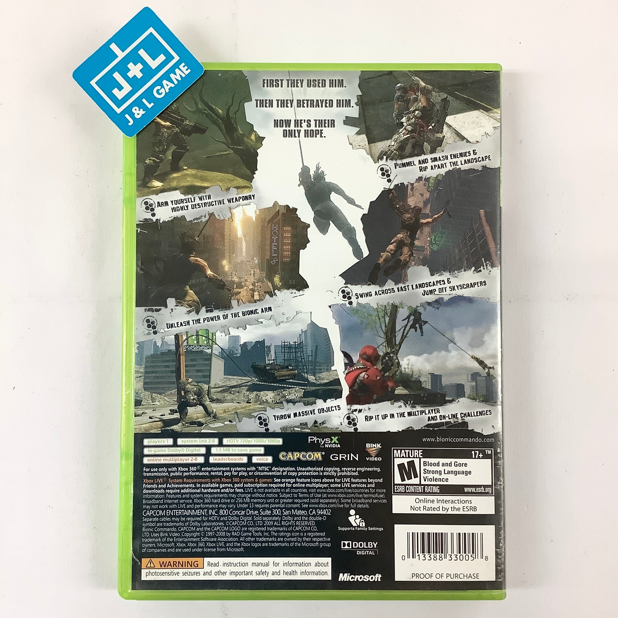Bionic Commando - Xbox 360 [Pre-Owned] Video Games Capcom   