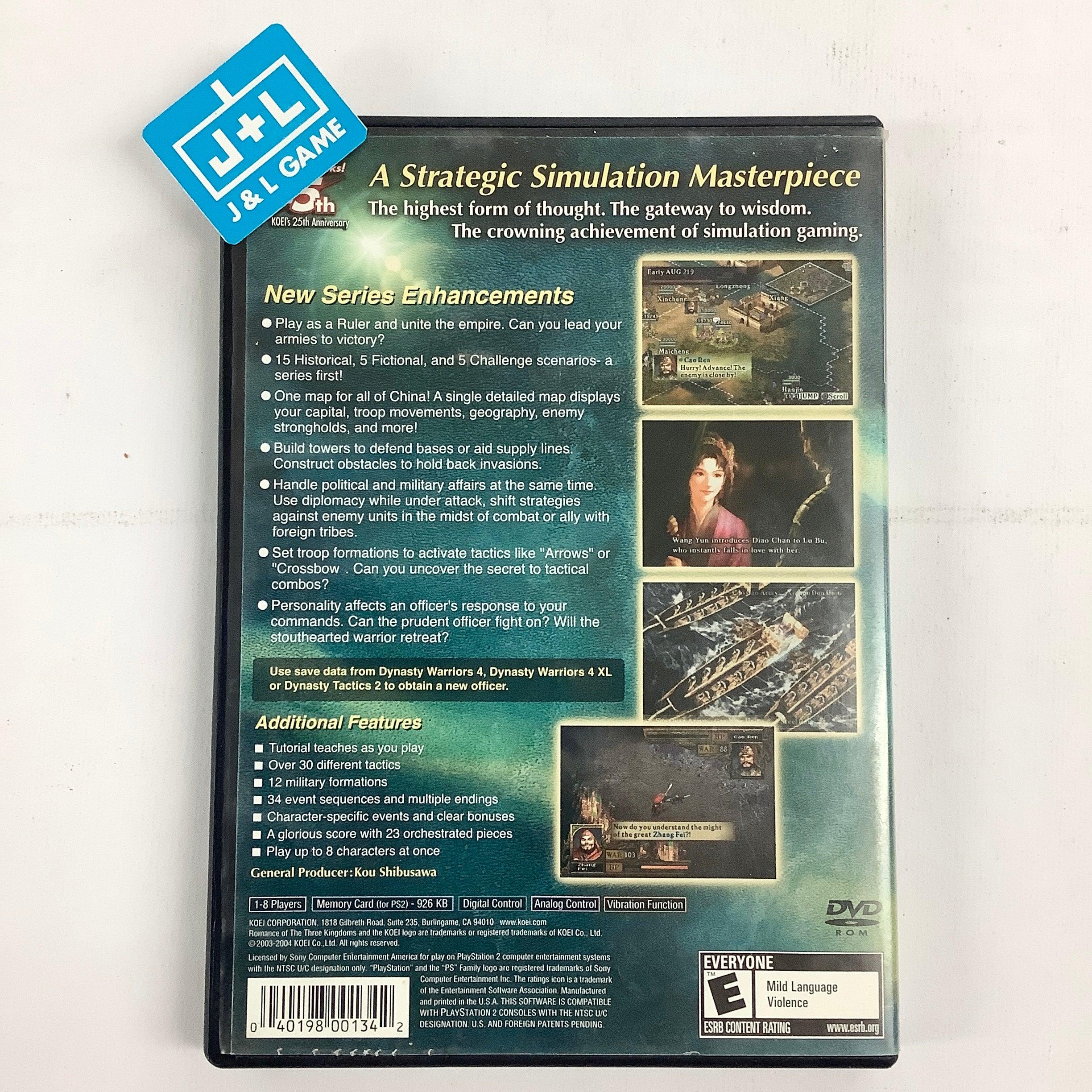 Romance of the Three Kingdoms IX - (PS2) PlayStation 2 [Pre-Owned] Video Games Koei   
