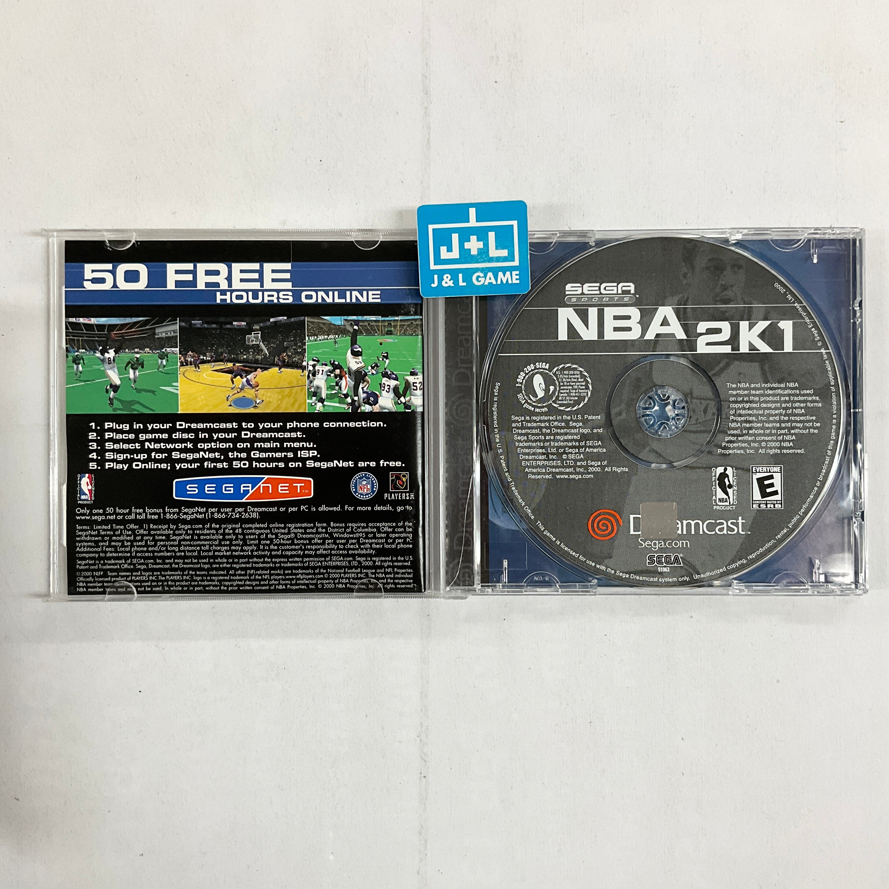 NBA 2K1 - (DC) Dreamcast [Pre-Owned] Video Games SEGA   
