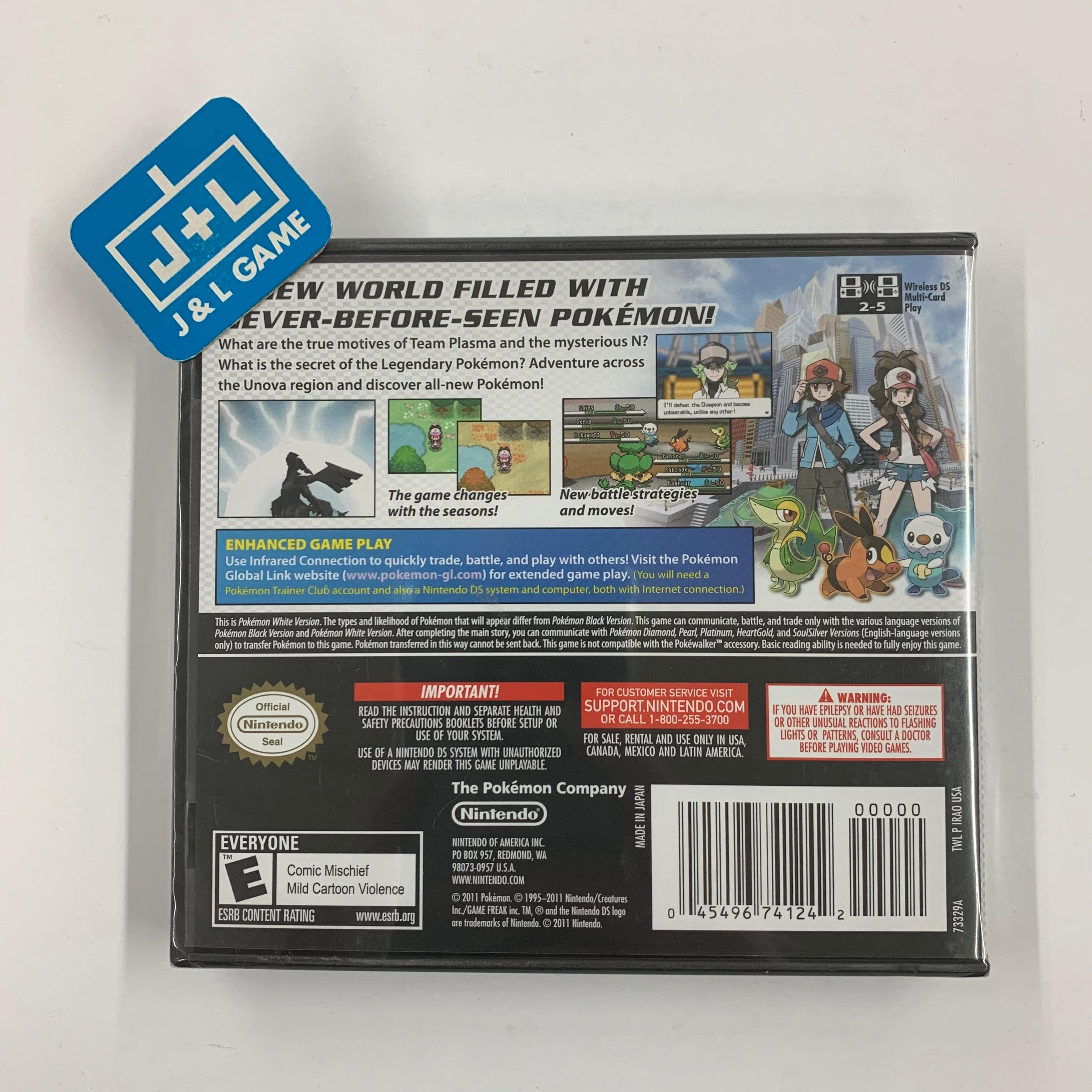 Pokemon White Version - (NDS) Nintendo DS Video Games Nintendo   