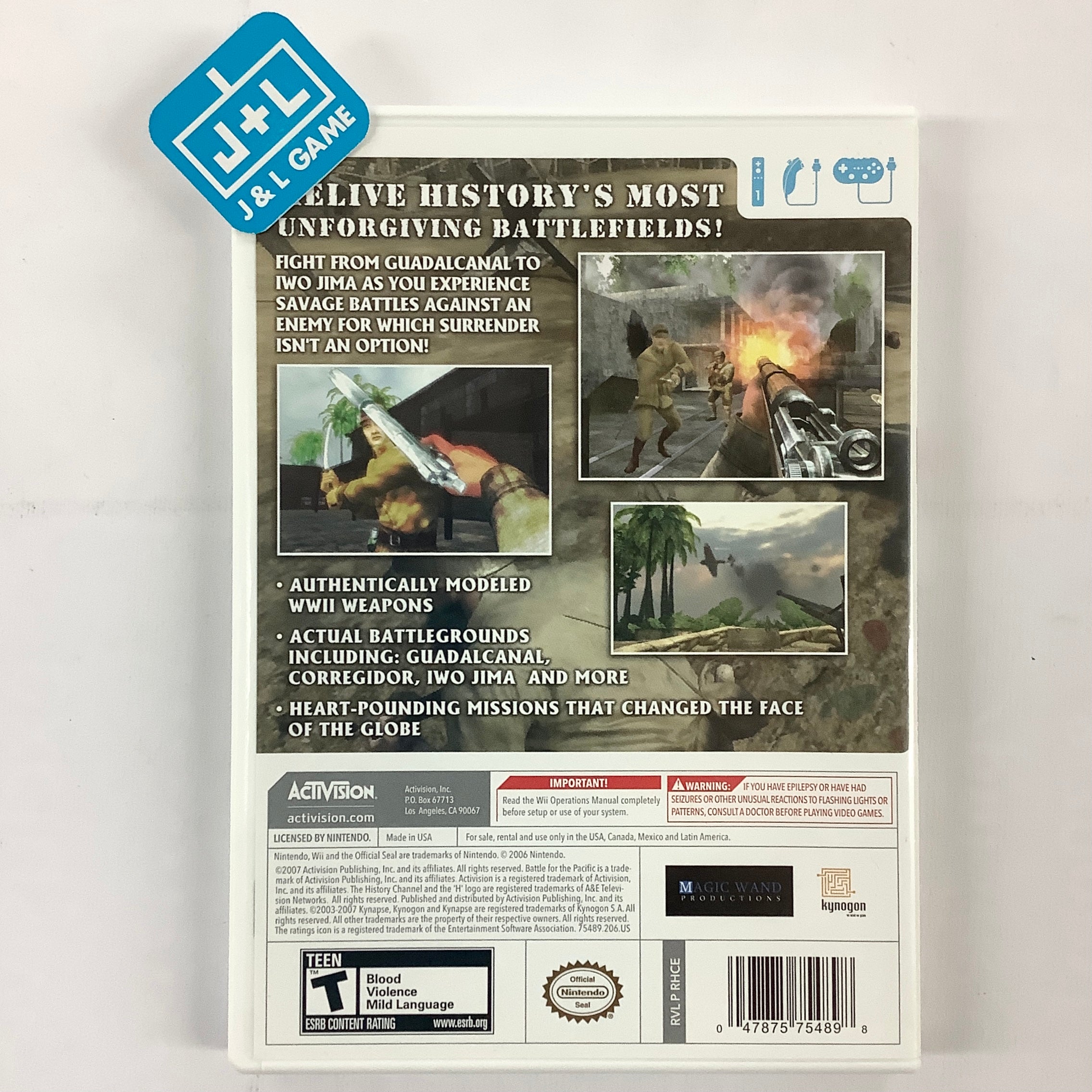 The History Channel: Battle For the Pacific - Nintendo Wii [Pre-Owned] Video Games ACTIVISION   