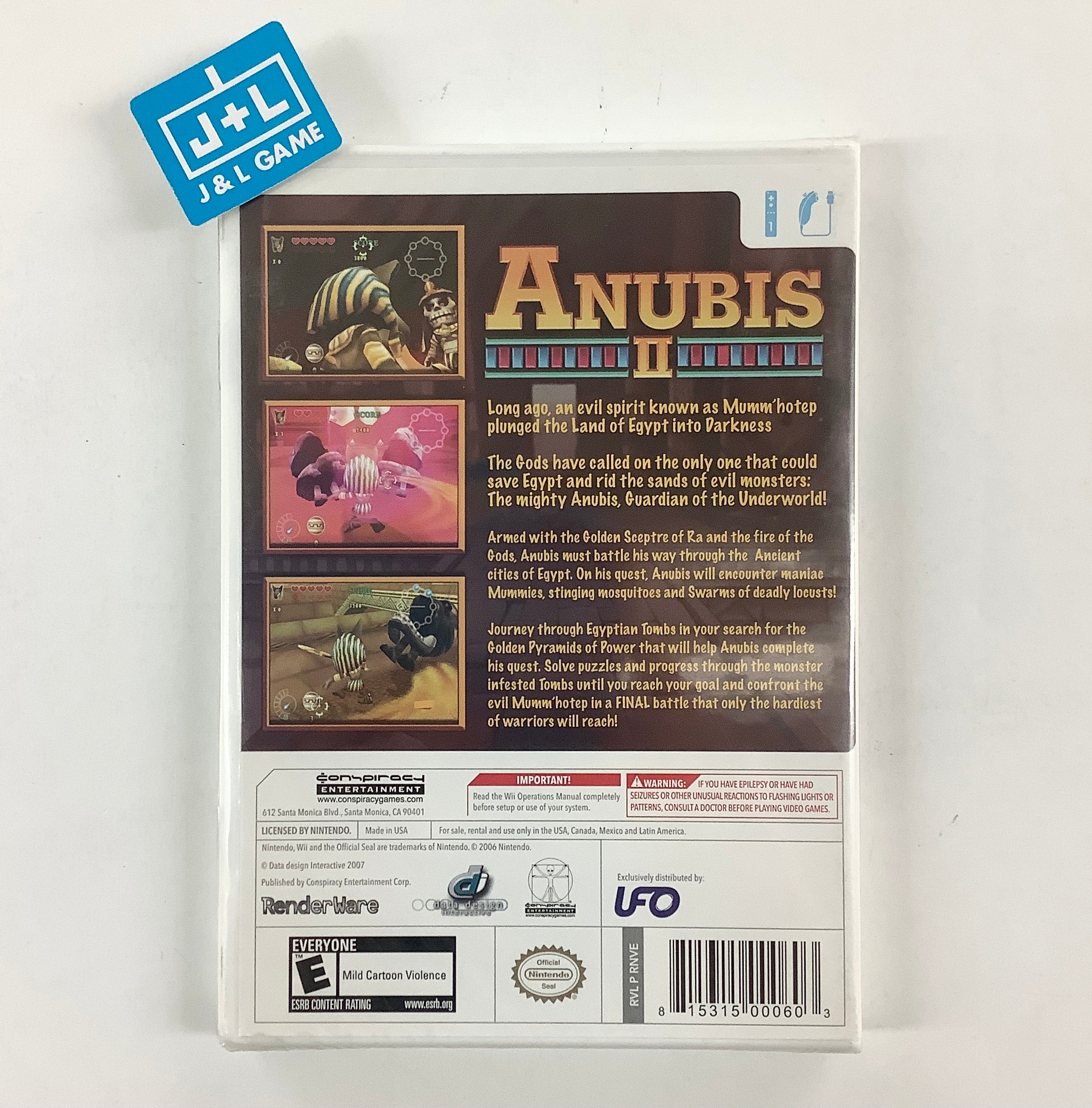 Anubis II (Europe - ZER0) - Jeu 1130 - Wii Info Anubis II (Europe - ZER0) - Jeu 1130 - Wii Info