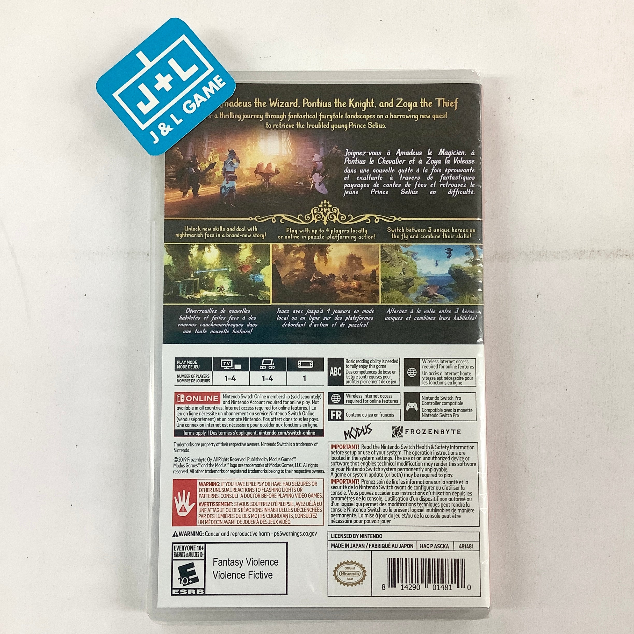 Trine 4: The Nightmare Prince - (NSW) Nintendo Switch Video Games Modus   