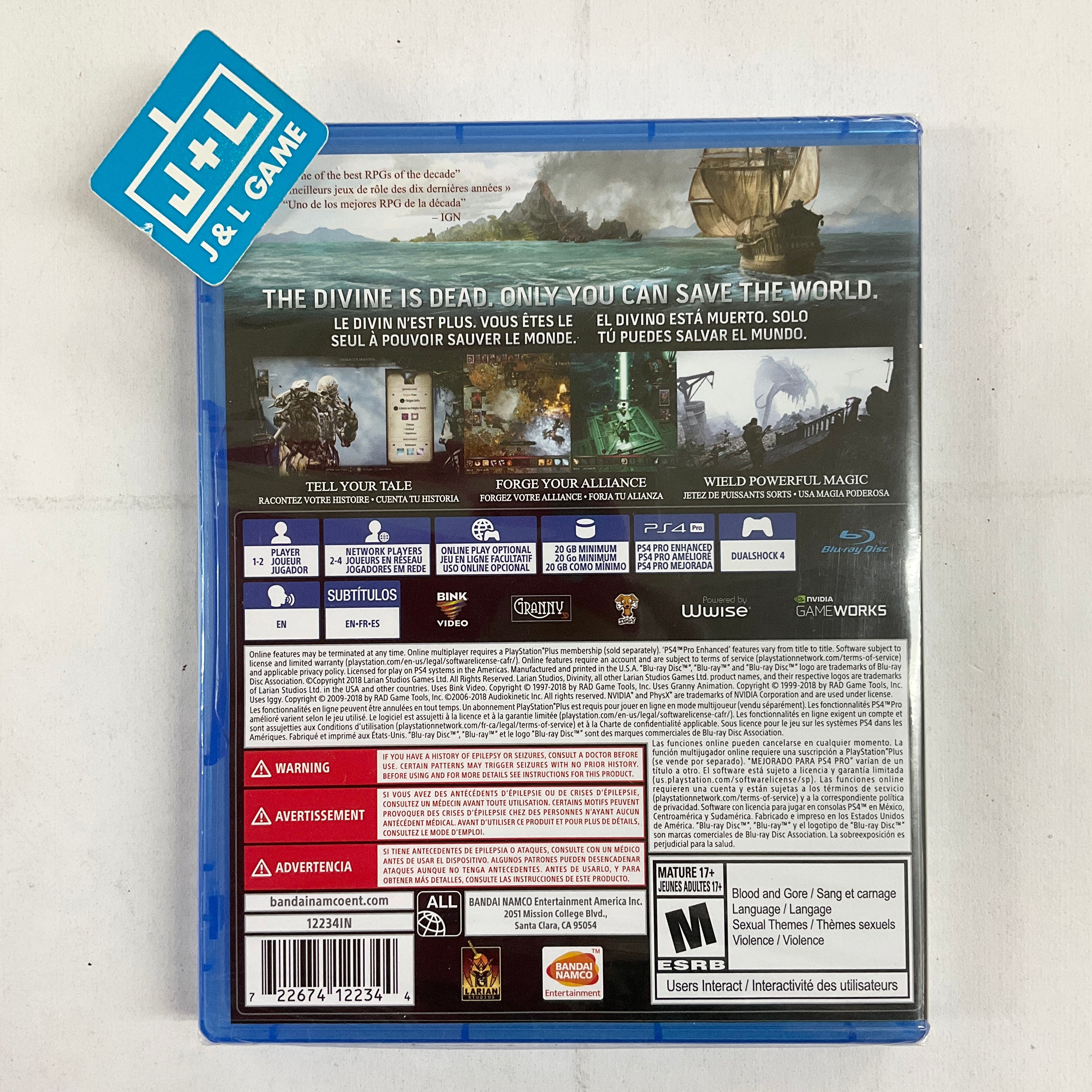 Divinity: Original Sin II (Definitive Edition) - (PS4) PlayStation 4 Video Games BANDAI NAMCO Entertainment