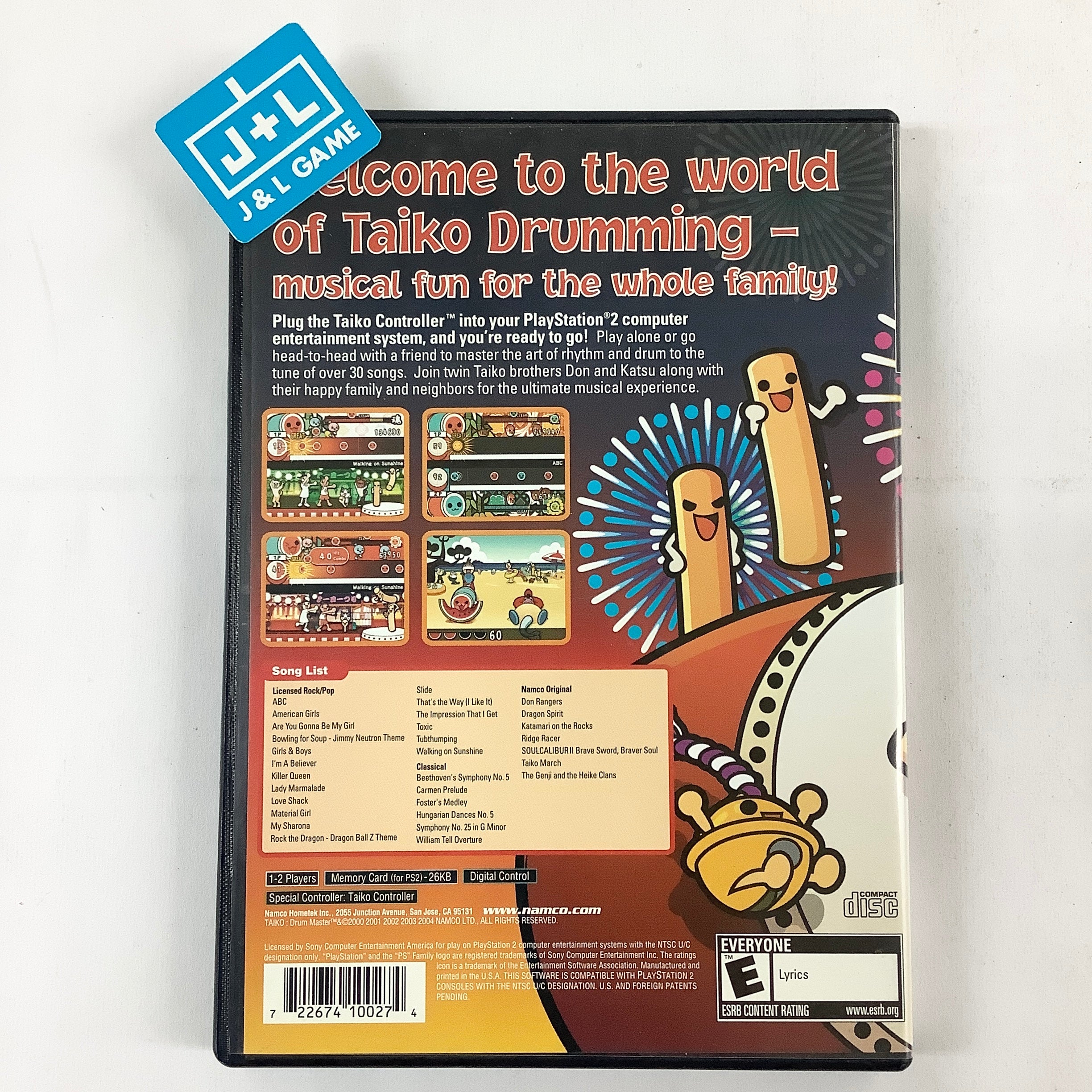 Taiko Drum Master - (PS2) PlayStation 2 [Pre-Owned] Video Games Namco   