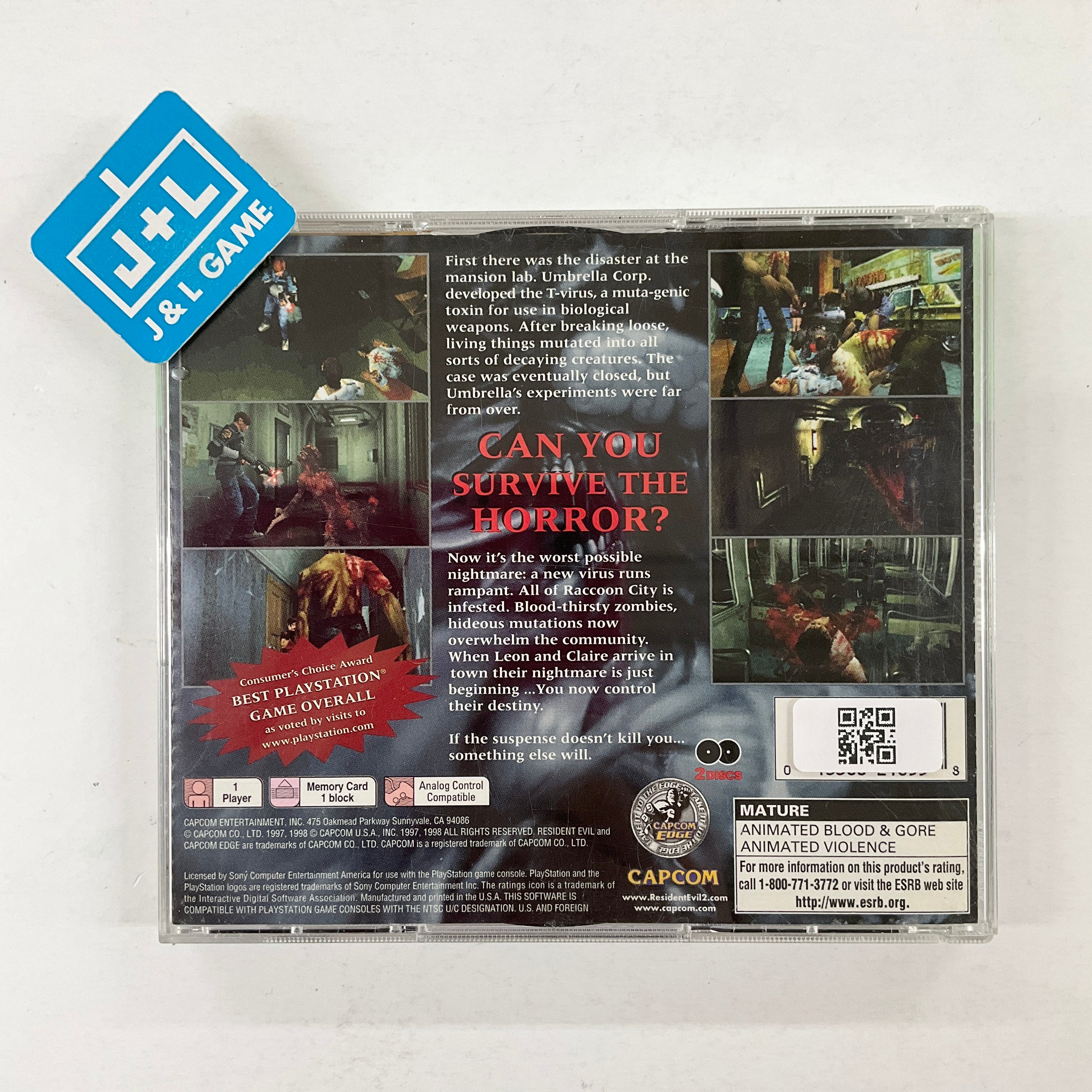 Resident Evil 2 (Greatest Hits) - (PS1) PlayStation 1 [Pre-Owned] Video Games Capcom   
