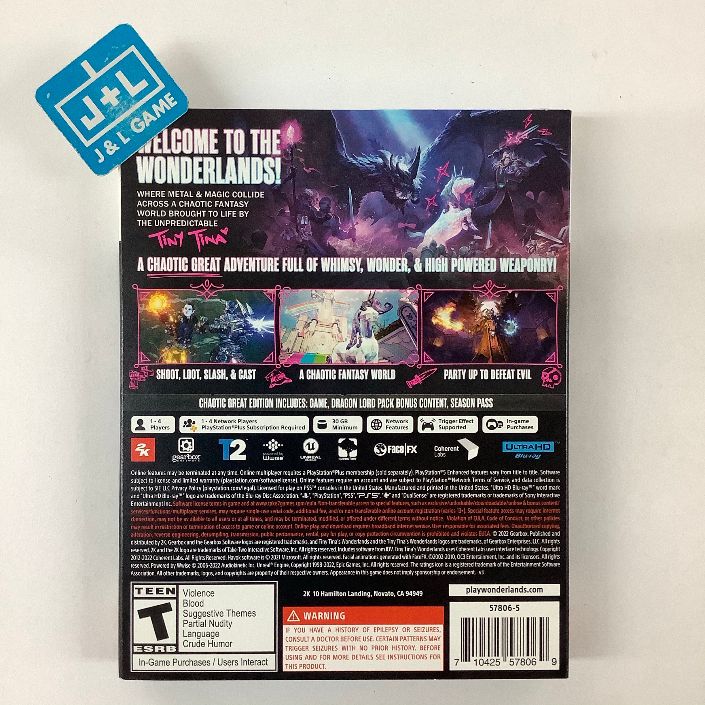 Tiny Tina's Wonderlands (Chaotic Great Edition) - (PS5) PlayStation 5 Video Games 2K Games   