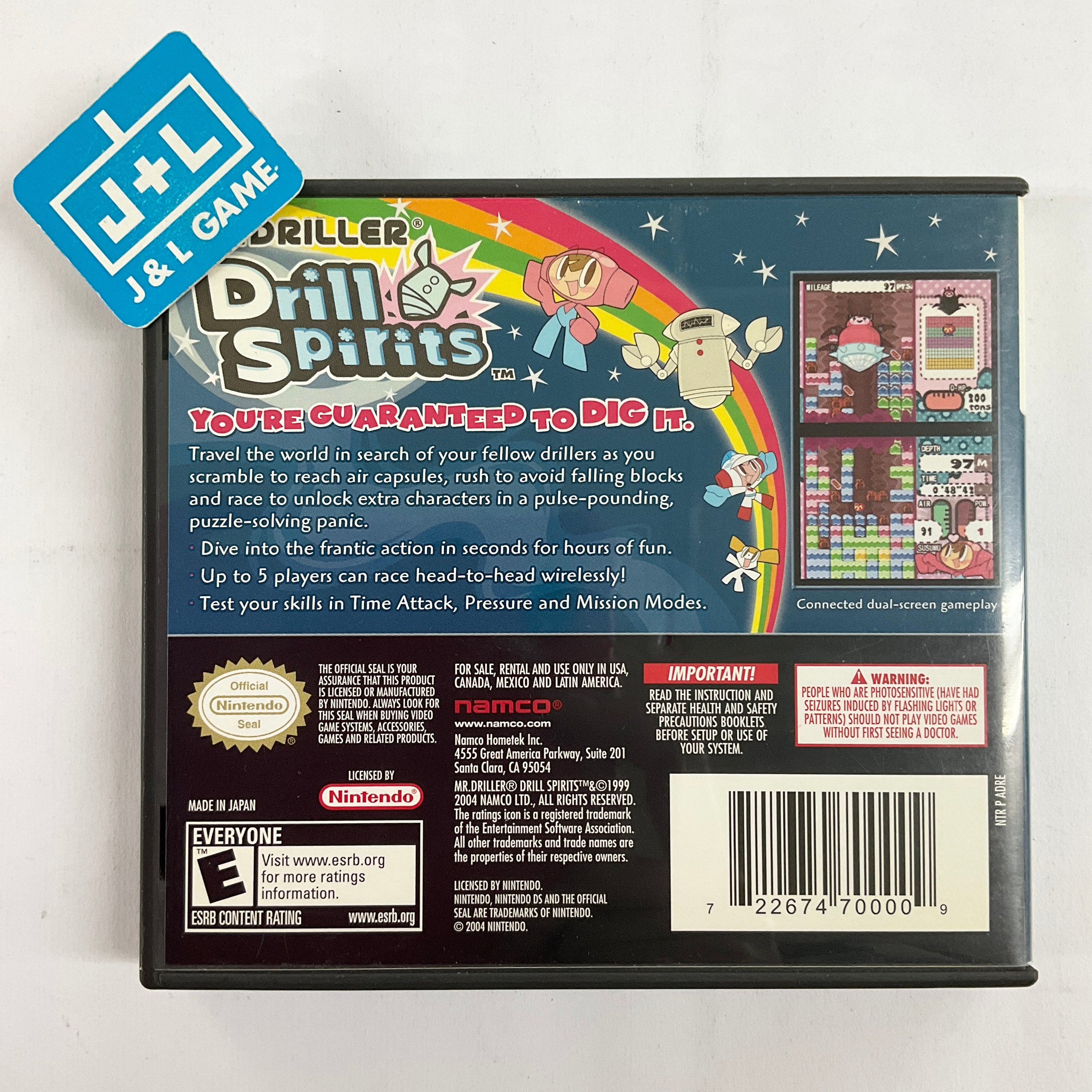 Mr. Driller: Drill Spirits - (NDS) Nintendo DS [Pre-Owned] Video Games Namco   