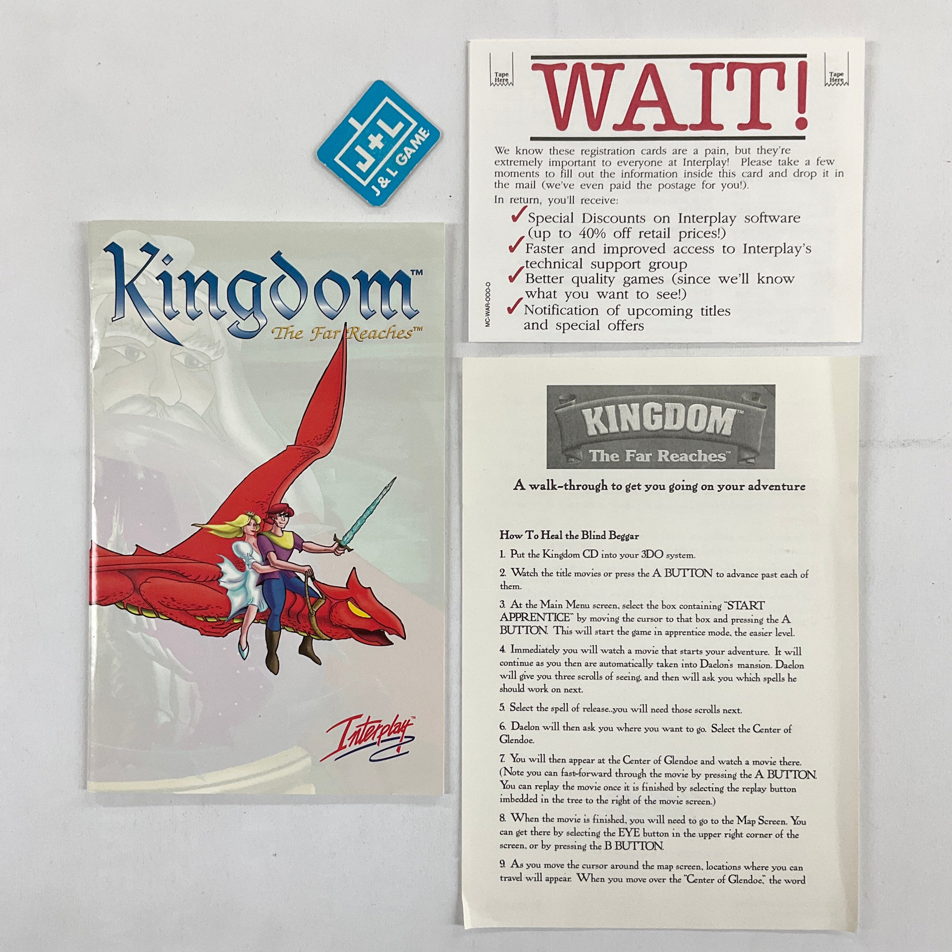 Kingdom The Far Reaches - 3DO Interactive Multiplayer [Pre-Owned] Video Games 3DO   