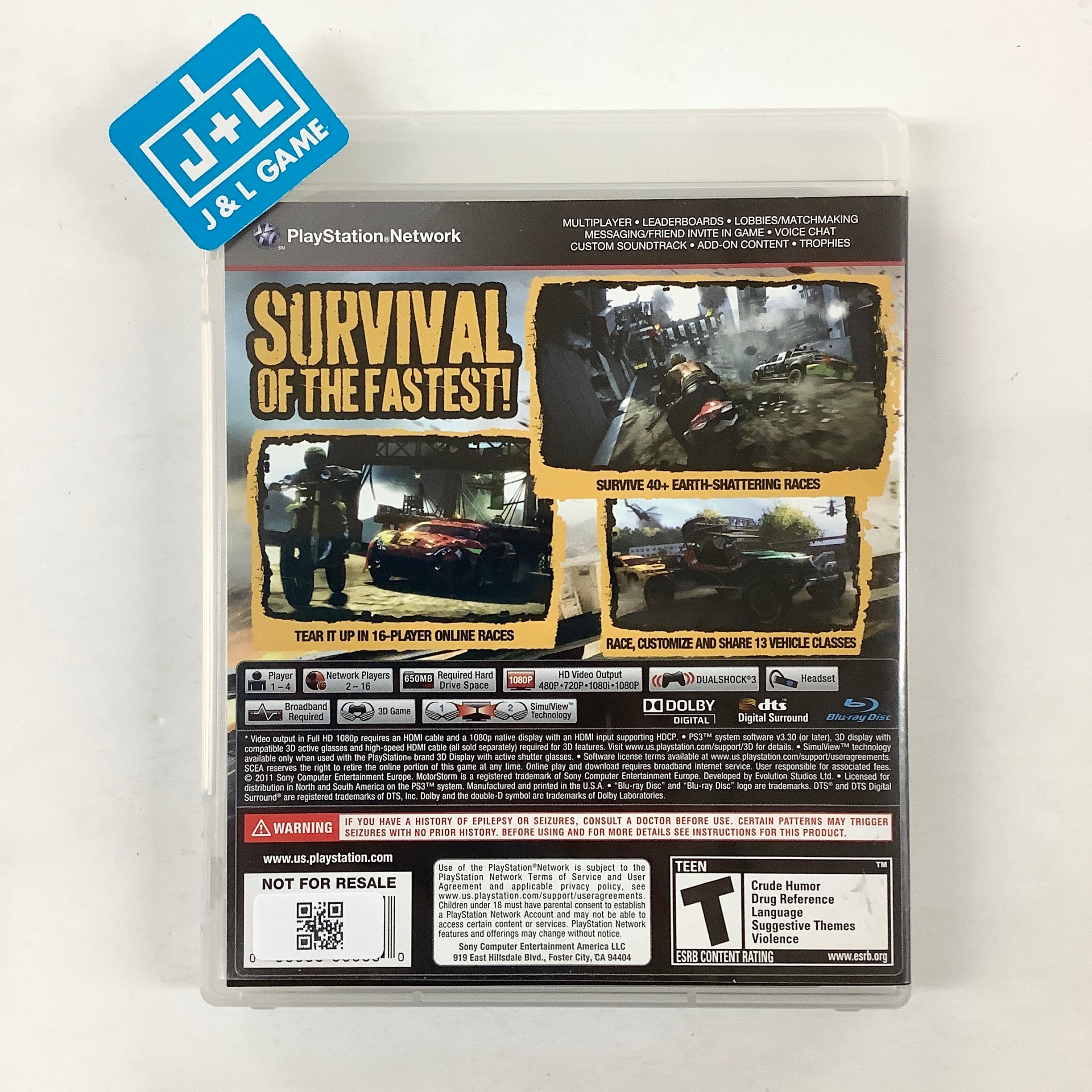 MotorStorm: Apocalypse - (PS3) PlayStation 3 [Pre-Owned] Video Games SCEA   