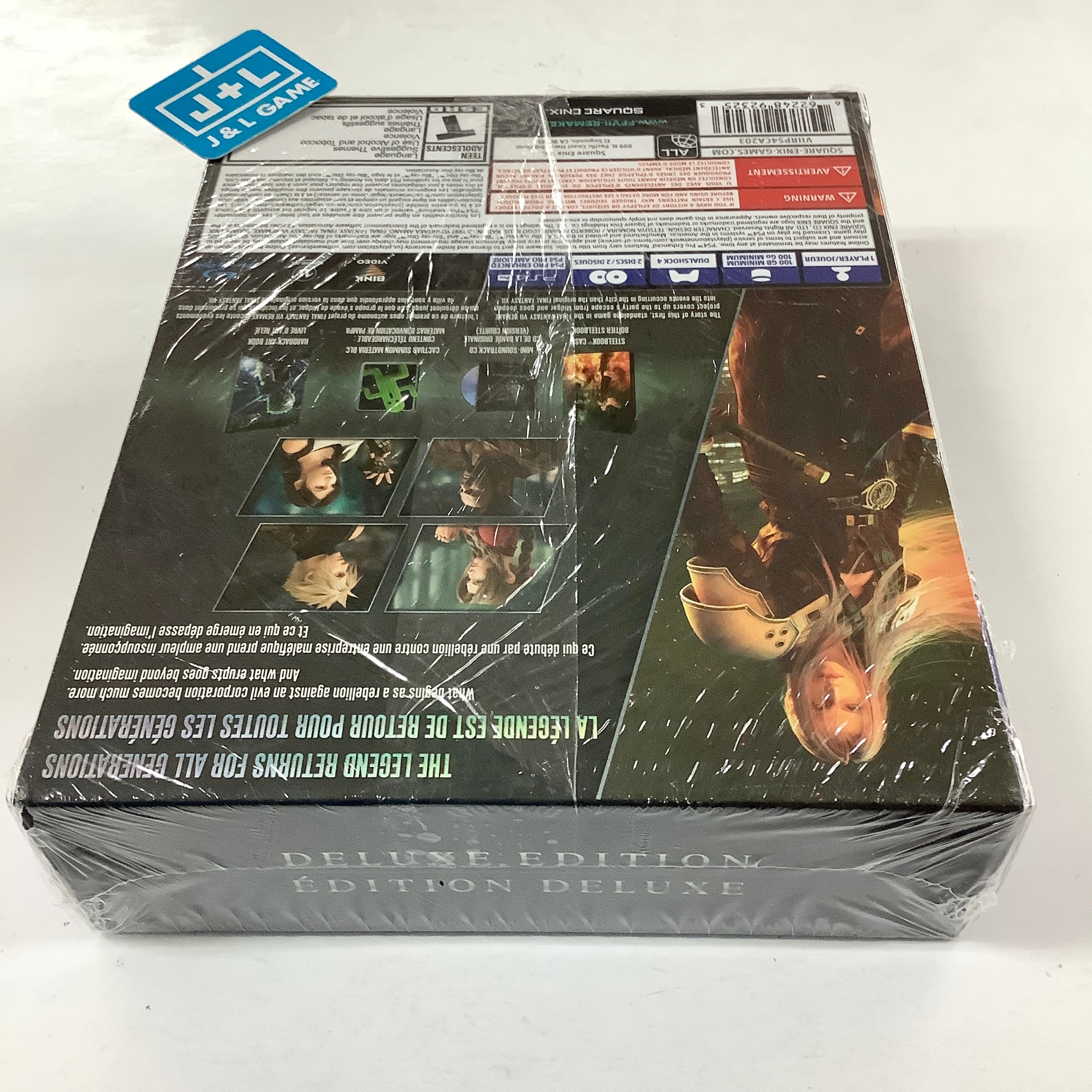 Final Fantasy VII Remake (Deluxe Edition) - (PS4) PlayStation 4 Video Games Square Enix   