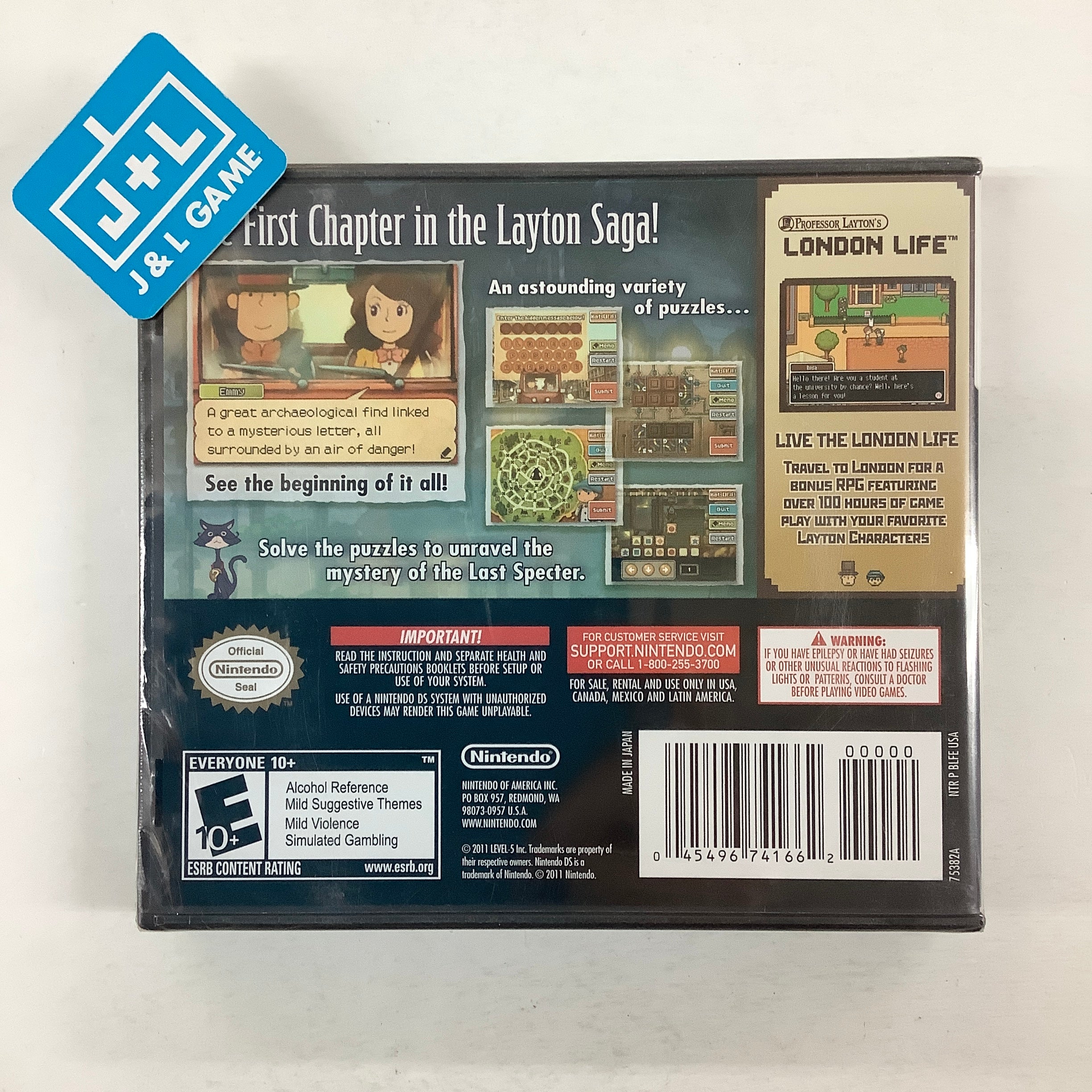 Professor Layton and the Last Specter - (NDS) Nintendo DS Video Games Level 5   