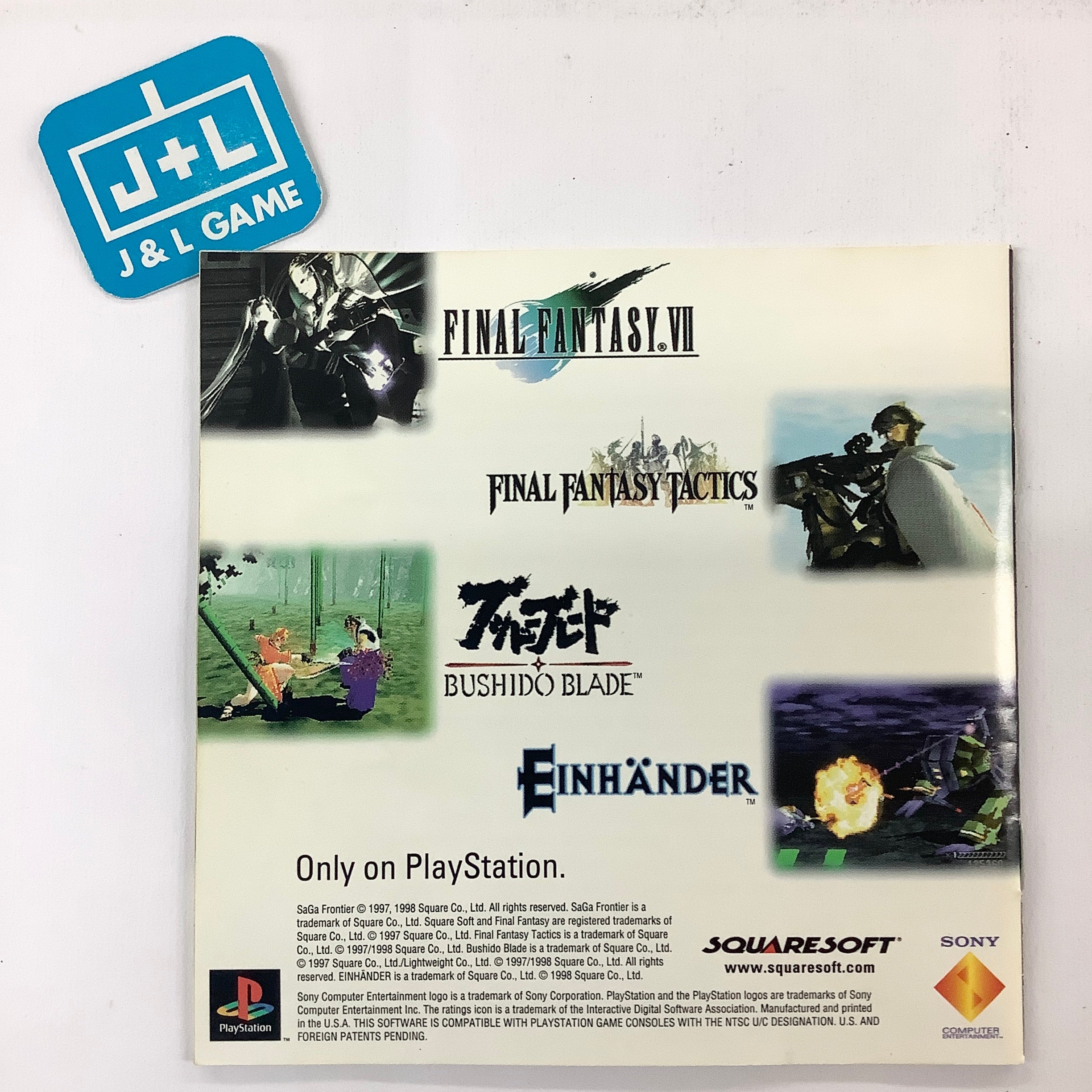 SaGa Frontier - (PS1) PlayStation 1 [Pre-Owned] Video Games SCEA   