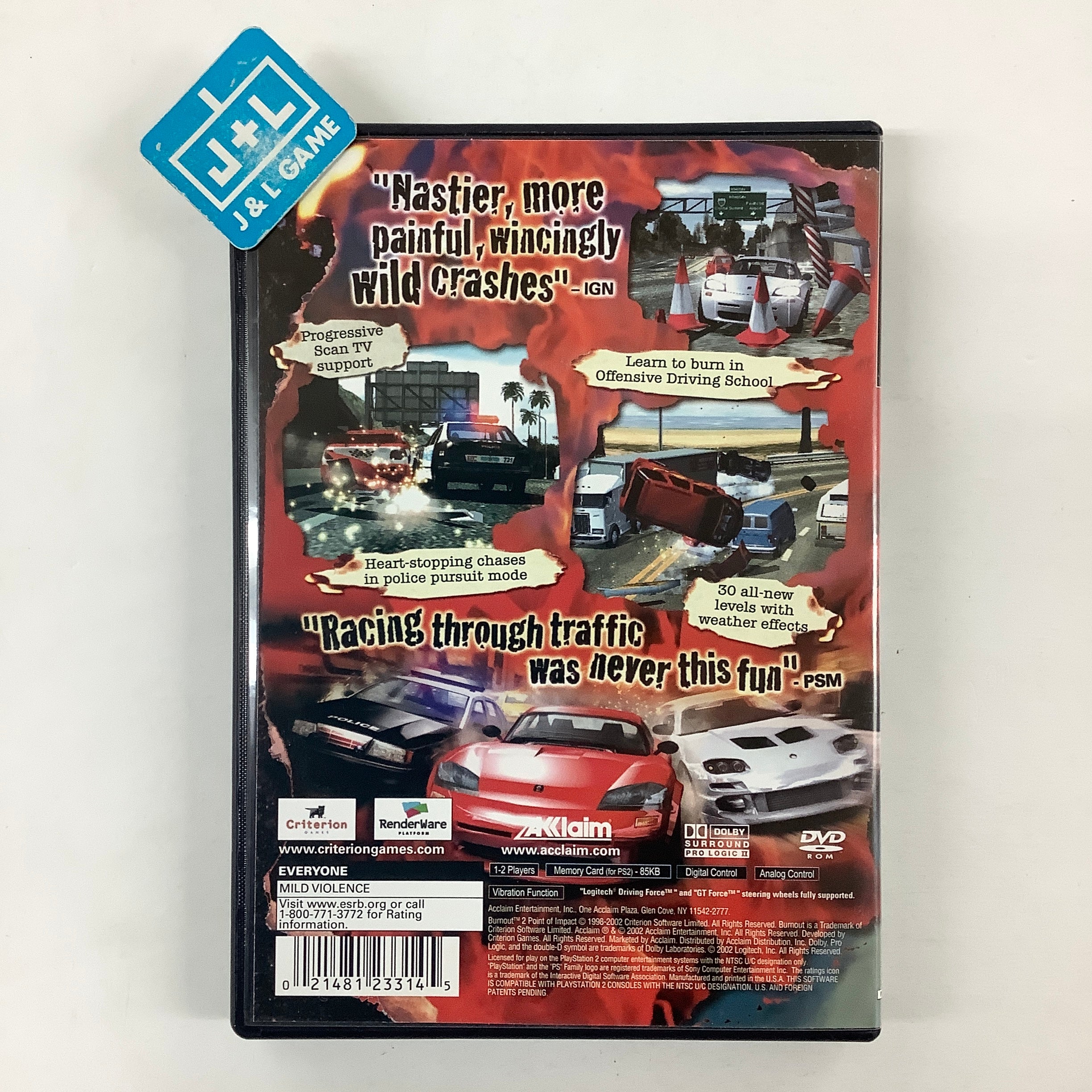 Jeu Ps2 Burnout 2 Point Of Impact Jeu Ps2 Burnout 2 Point Of Impact