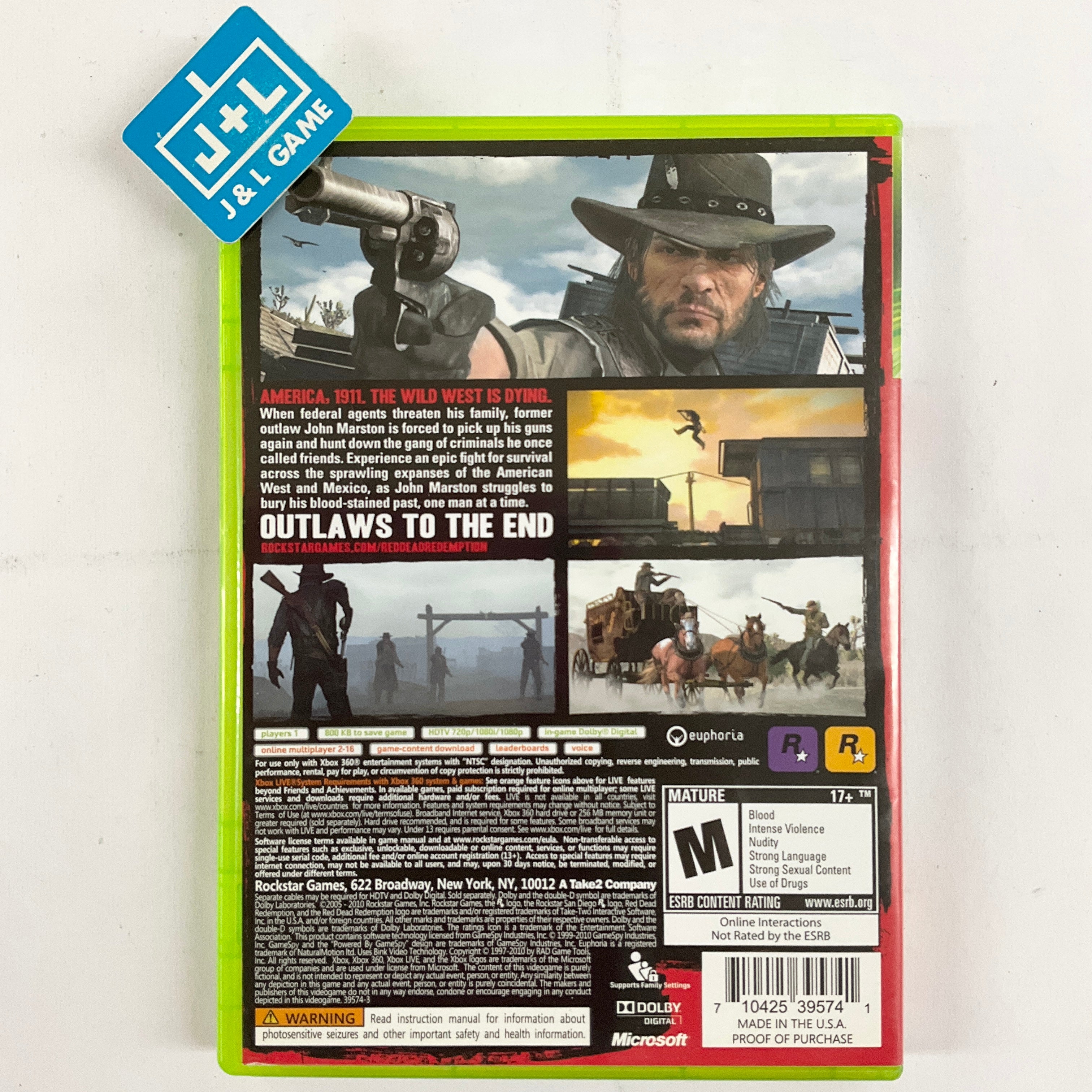 Red Dead Redemption - Xbox 360 [Pre-Owned] Video Games Rockstar Games   