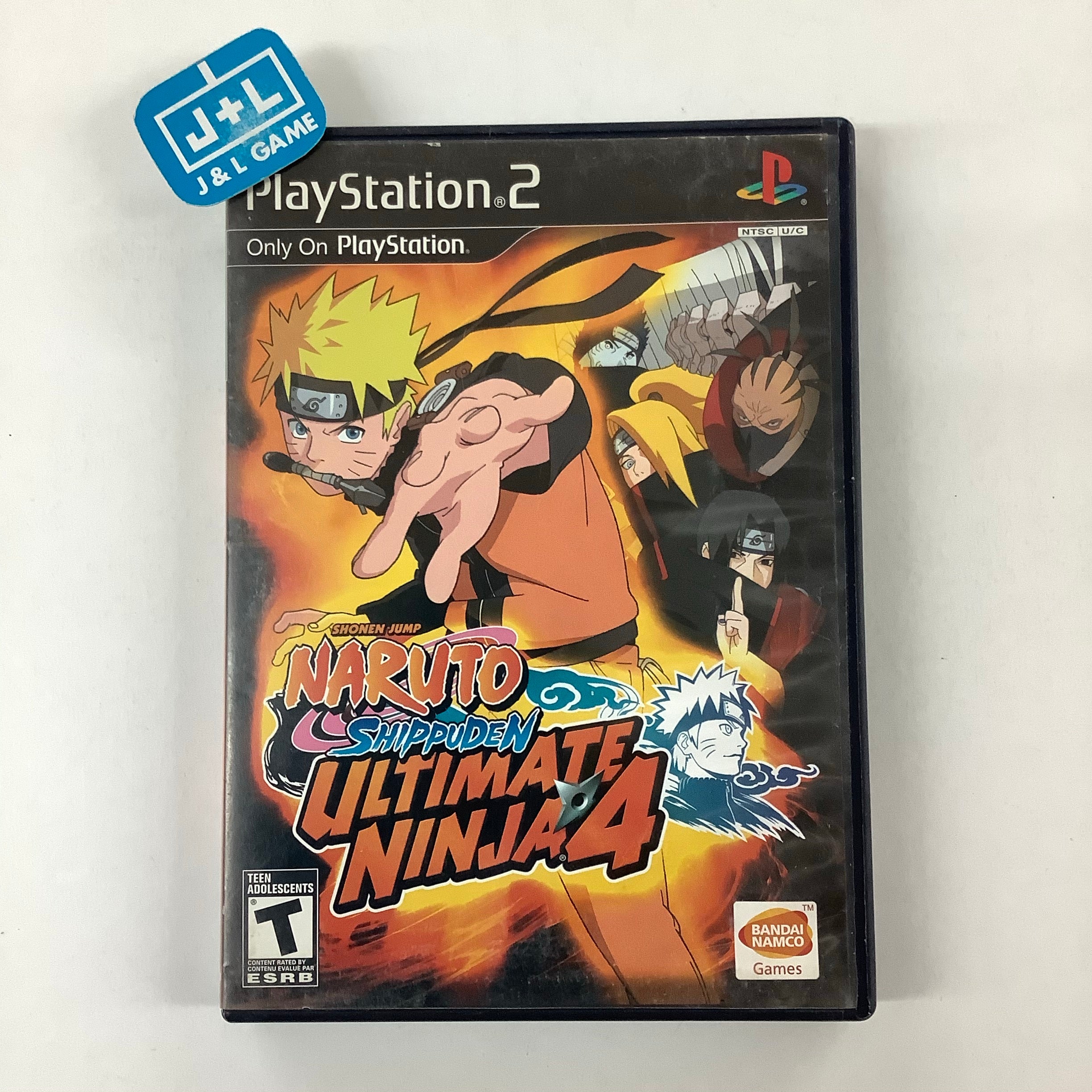 Naruto Shippuden: Ultimate Ninja 4  - (PS2) PlayStation 2 [Pre-Owned] Video Games BANDAI NAMCO Entertainment   