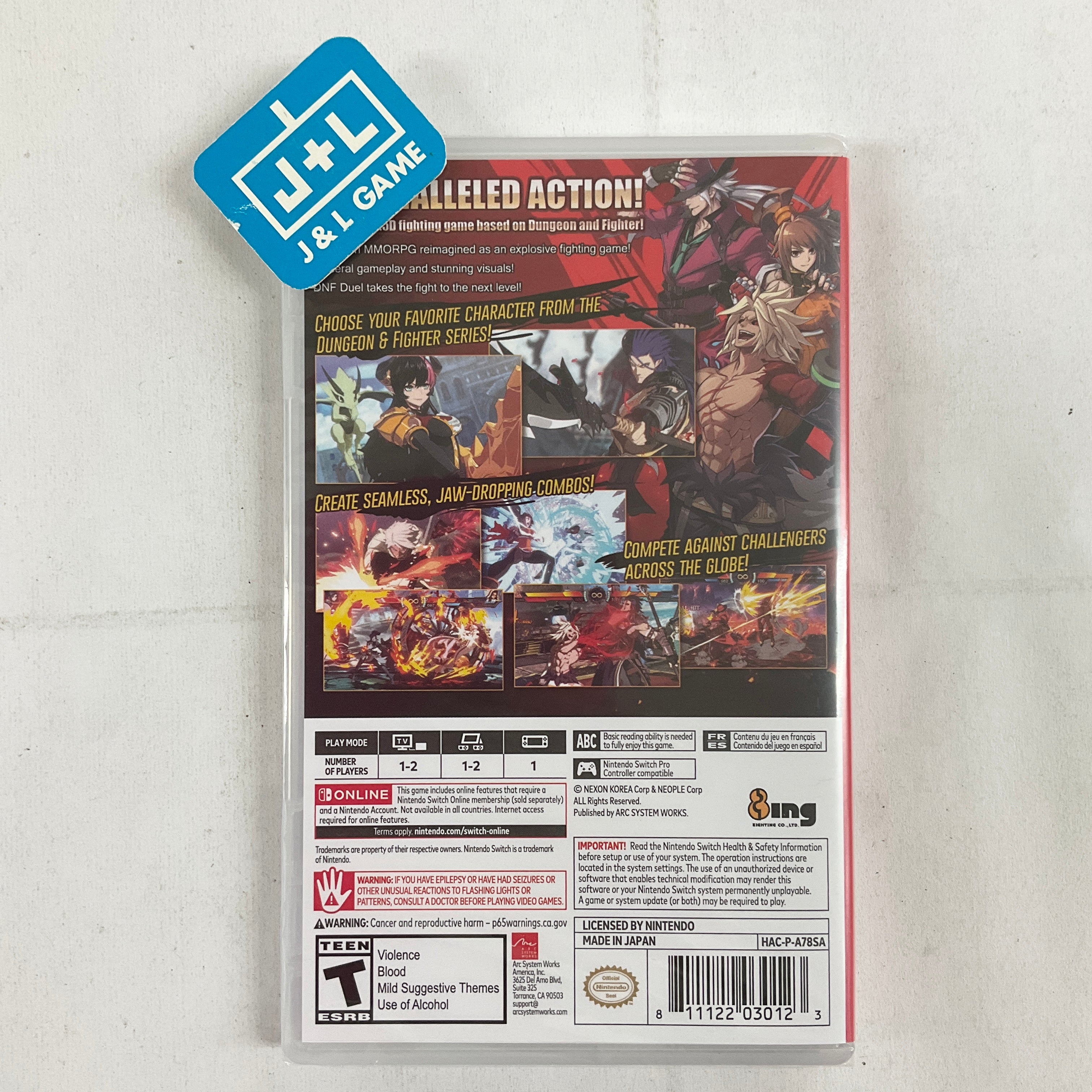 Jeu DNF Duel – Nintendo Switch – Edition Européenne – Neuf – Jeu En Anglais