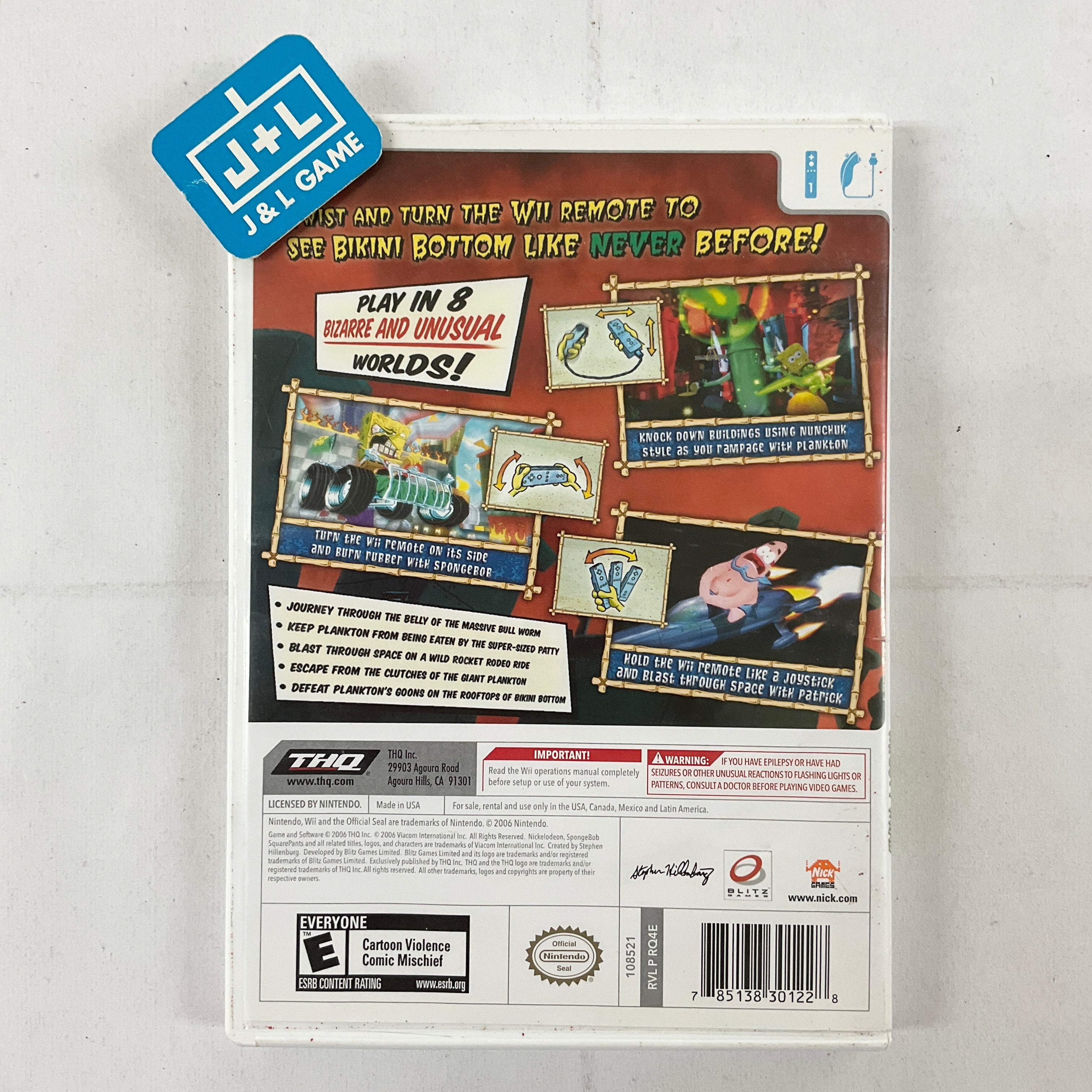 SpongeBob SquarePants: Creature from the Krusty Krab - Nintendo Wii [Pre-Owned] Video Games THQ   