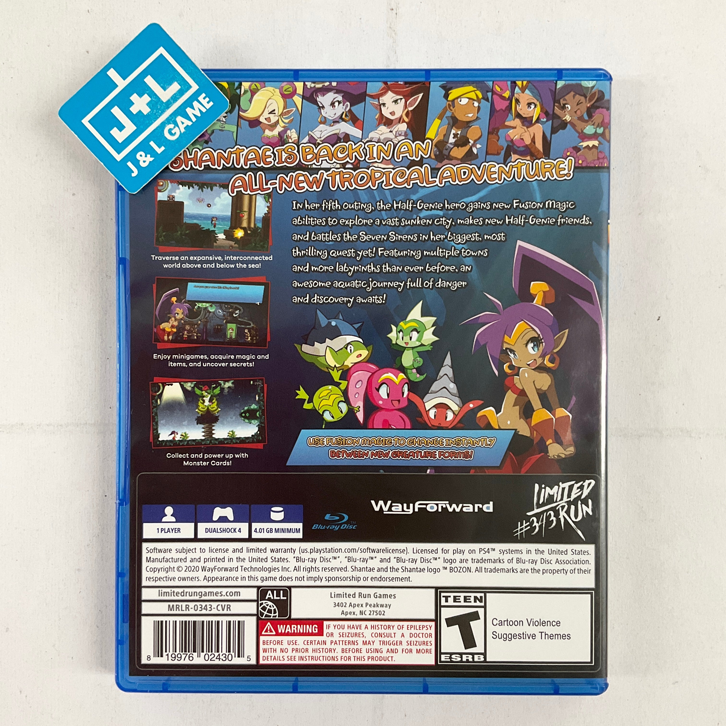 Shantae and the Seven Sirens (Limited Run #343) - (PS4) PlayStation 4 [Pre-Owned] Video Games Limited Run Games   