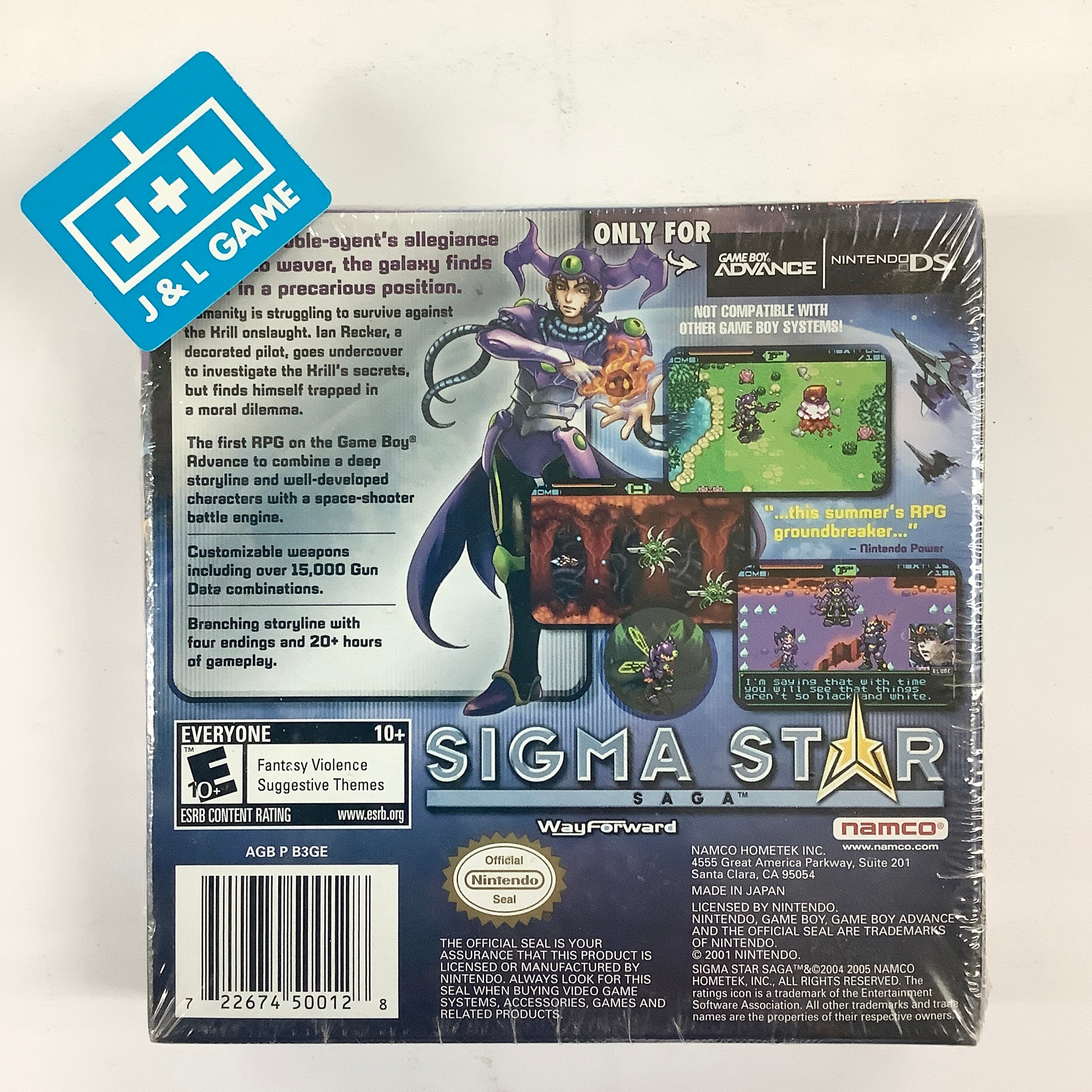 Sigma Star Saga - (GBA) Game Boy Advance Video Games Namco   