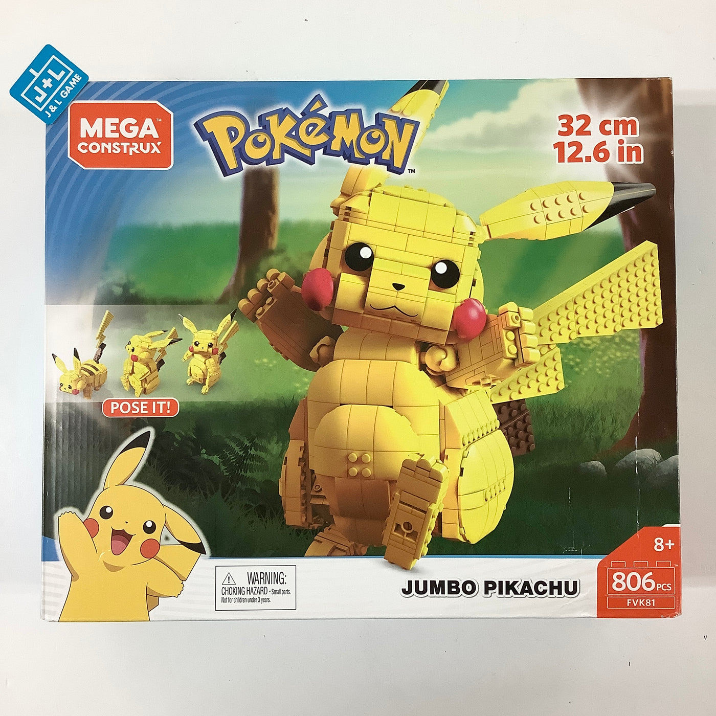 Mega Construx Pokemon Jumbo Pikachu Construction Set