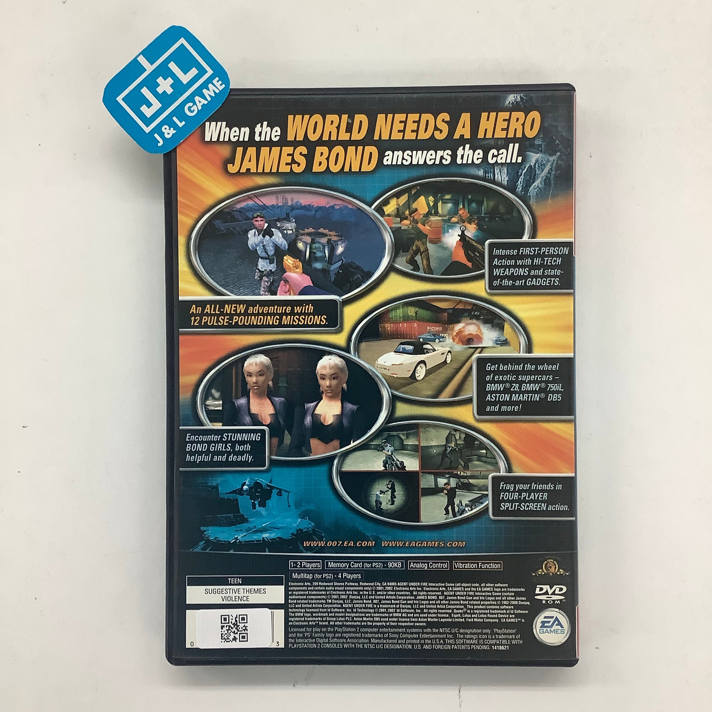 GC☆JAMES BOND 007 AGENT UNDER FIRE 海外版 思い描け 北米版☆箱