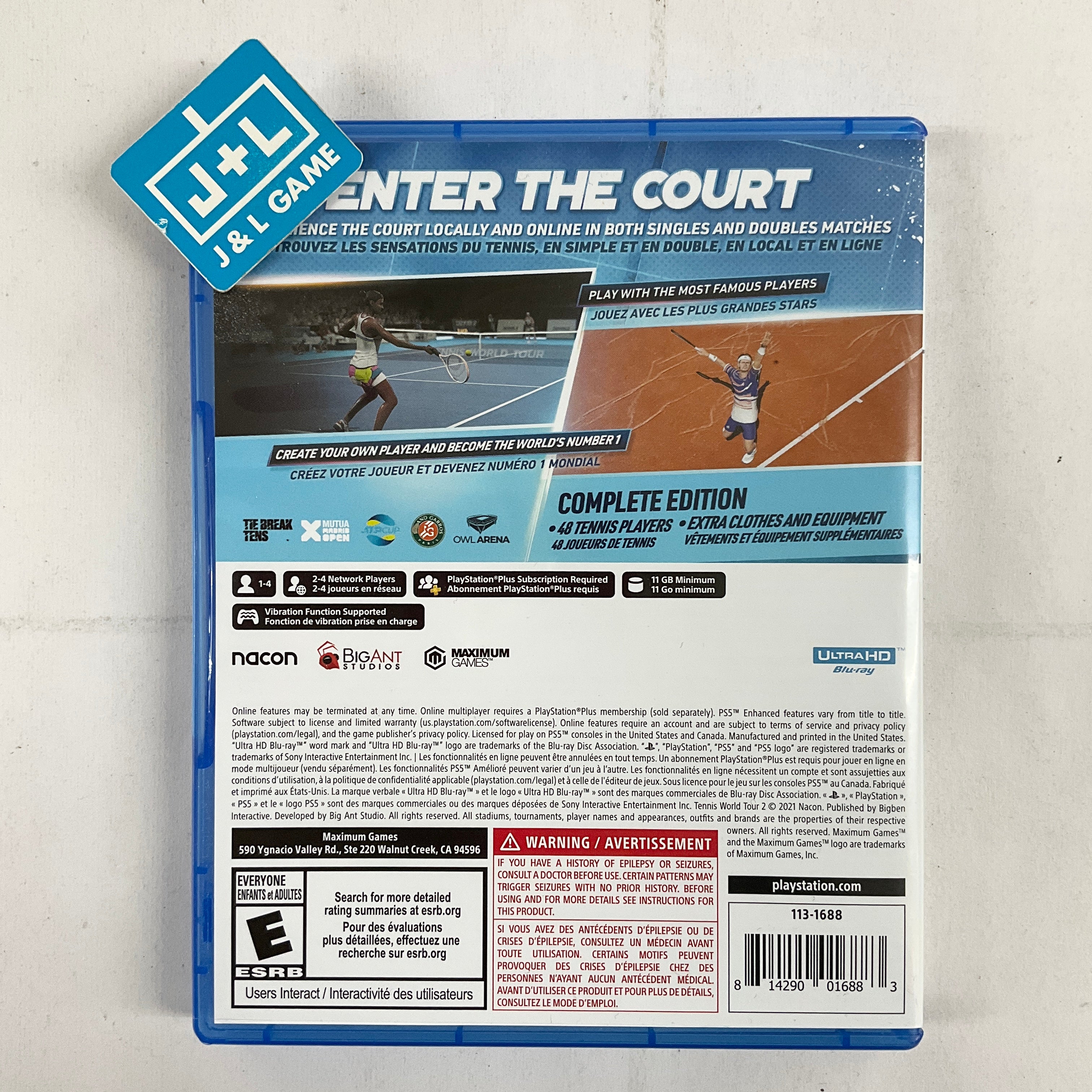 Tennis World Tour 2 - (PS5) PlayStation 5 [UNBOXING] Video Games Maximum Games   