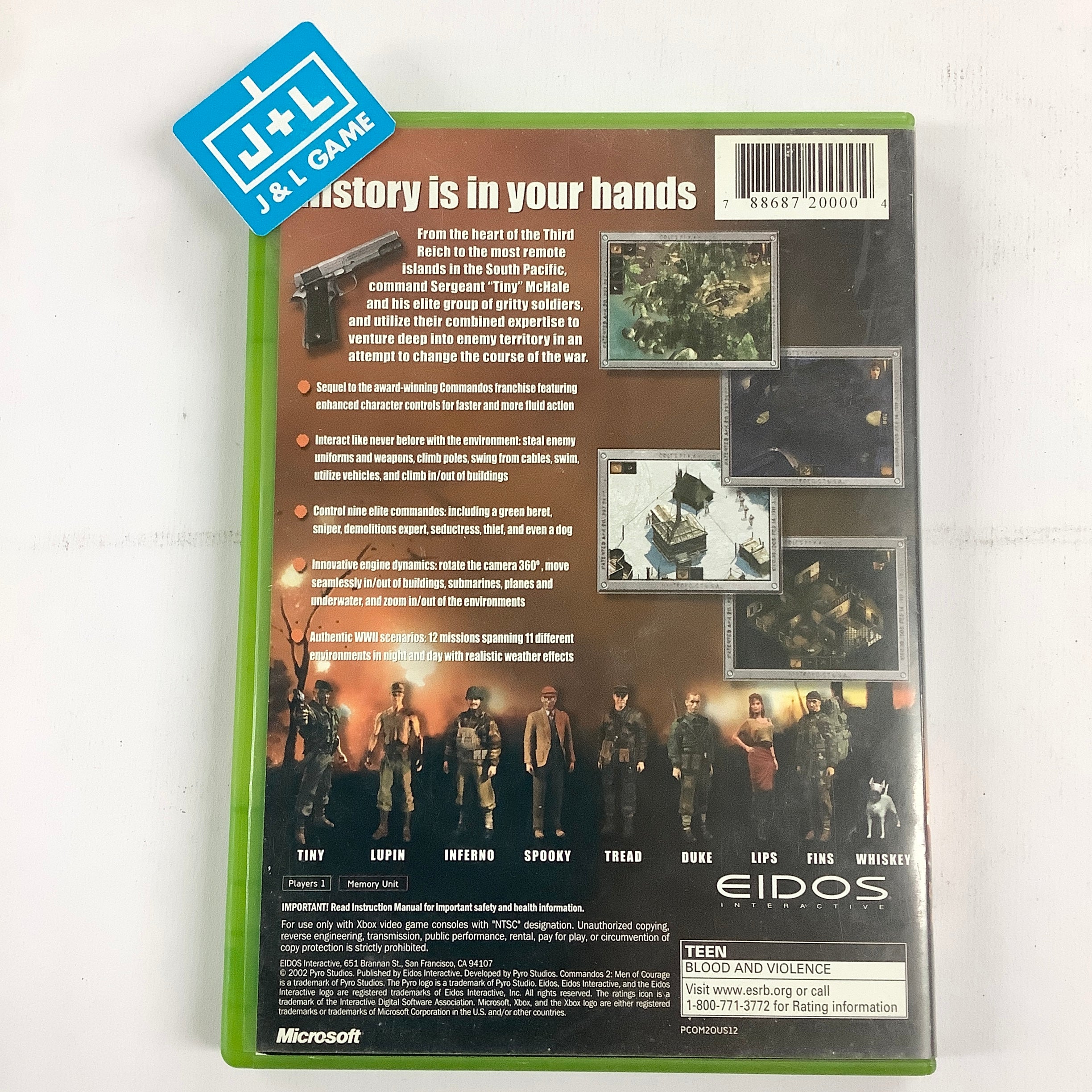 Commandos 2: Men of Courage - (XB) Xbox [Pre-Owned] Video Games Eidos Interactive   